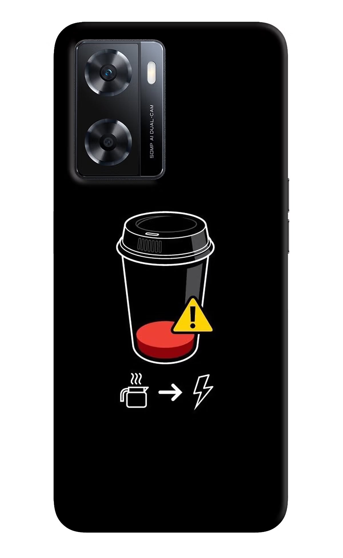 Coffee OPPO A77s Back Cover - Coffee OPPO A77s Back Cover Coffee OPPO A77s Back Cover