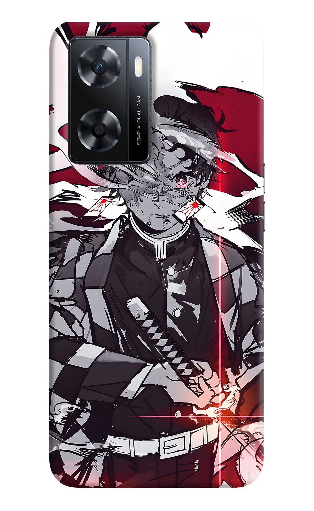 Demon Slayer OPPO A77s Back Cover - Demon Slayer OPPO A77s Back Cover Demon Slayer OPPO A77s Back Cover