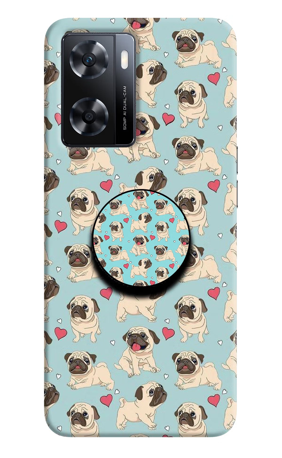Pug Dog OPPO A77s Pop Case - Pug Dog OPPO A77s Pop Case Pug Dog OPPO A77s Pop Case