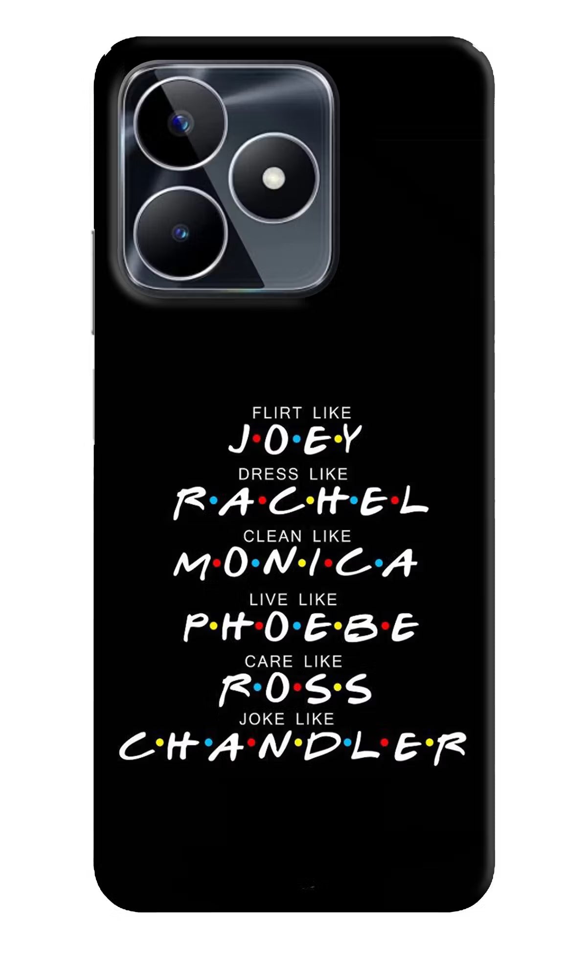 FRIENDS Character Realme Narzo N53 Back Cover - FRIENDS Character Realme Narzo N53 Back Cover FRIENDS Character Realme Narzo N53 Back Cover
