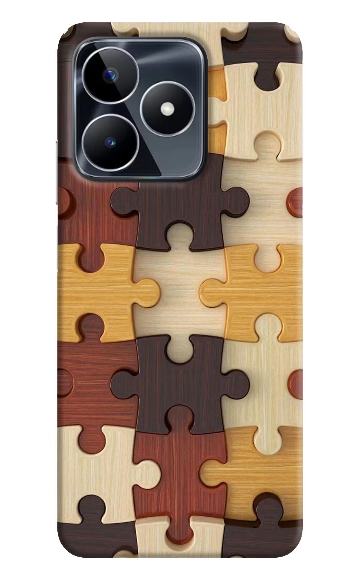Wooden Puzzle Realme Narzo N53 Back Cover - Wooden Puzzle Realme Narzo N53 Back Cover Wooden Puzzle Realme Narzo N53 Back Cover