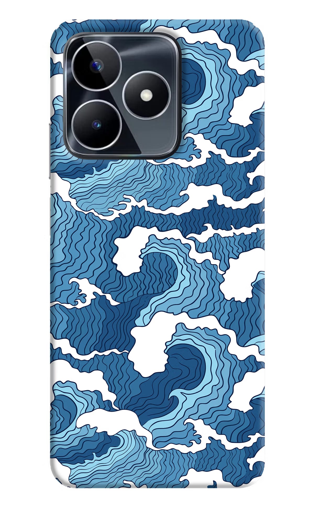 Blue Waves Realme Narzo N53 Back Cover - Blue Waves Realme Narzo N53 Back Cover Blue Waves Realme Narzo N53 Back Cover