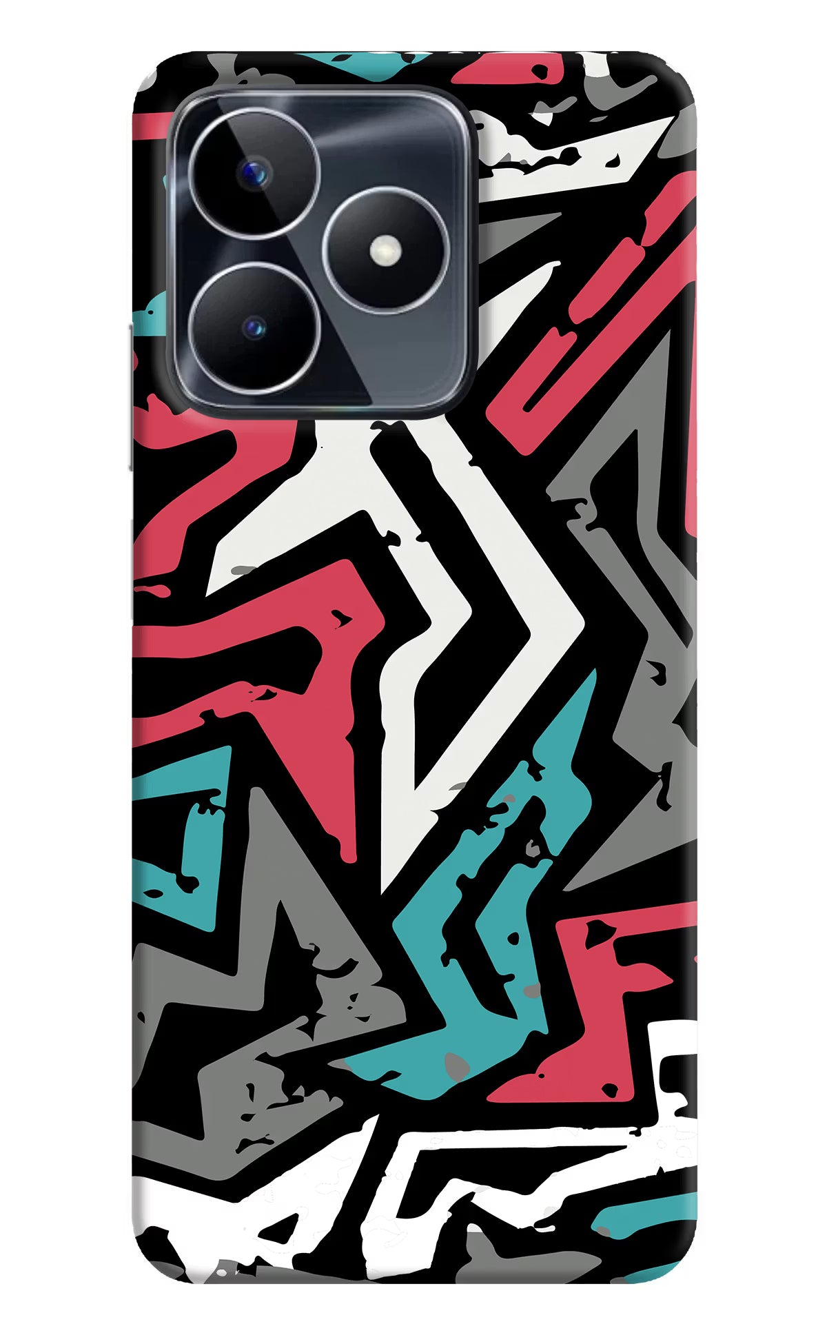 Geometric Graffiti Realme Narzo N53 Back Cover - Geometric Graffiti Realme Narzo N53 Back Cover Geometric Graffiti Realme Narzo N53 Back Cover
