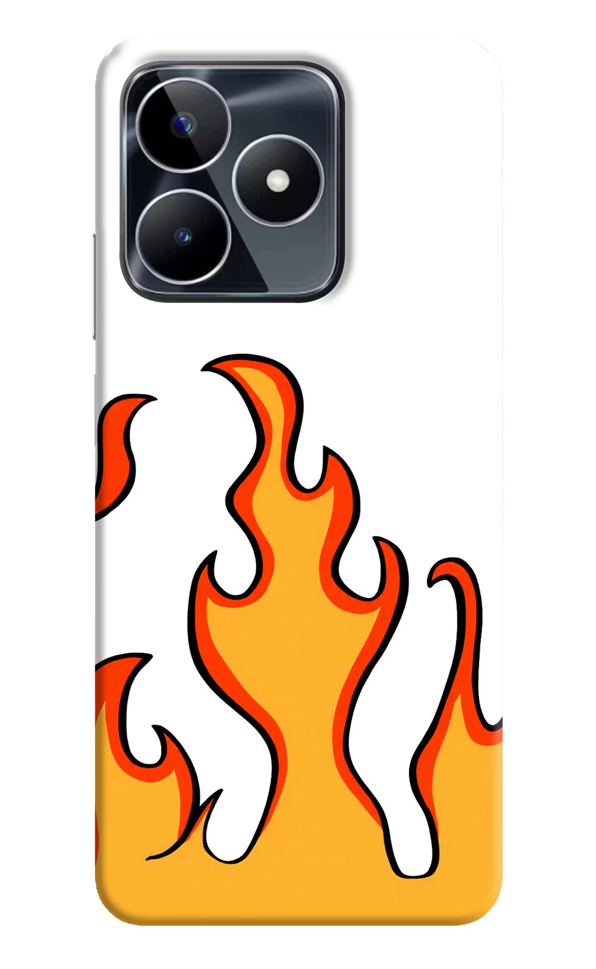 Fired Up – White Realme Narzo N53 Back Cover - Fired Up – White Realme Narzo N53 Back Cover Fired Up – White Realme Narzo N53 Back Cover