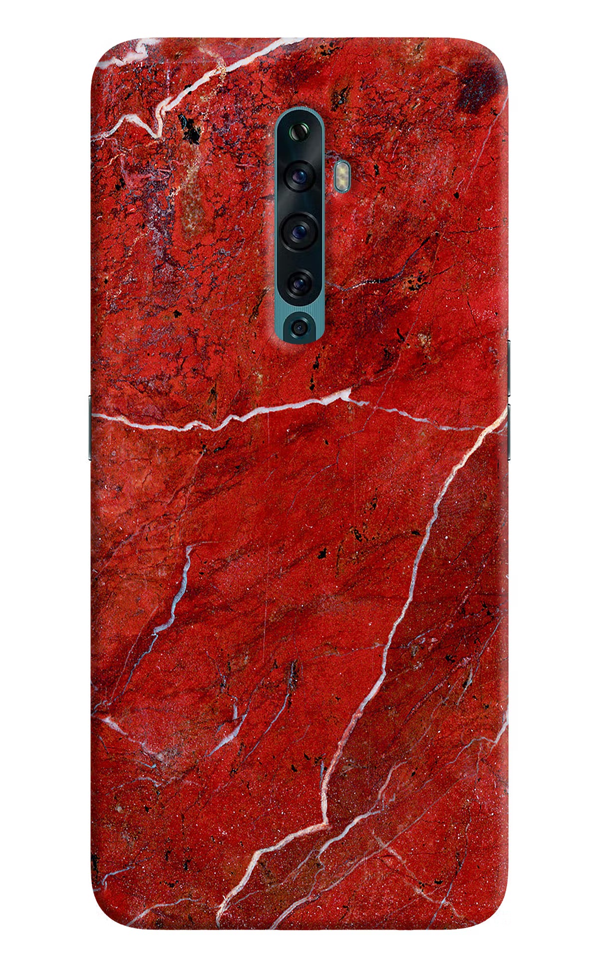 Red Marble Design Oppo Reno2 F Back Cover - Red Marble Design Oppo Reno2 F Back Cover Red Marble Design Oppo Reno2 F Back Cover
