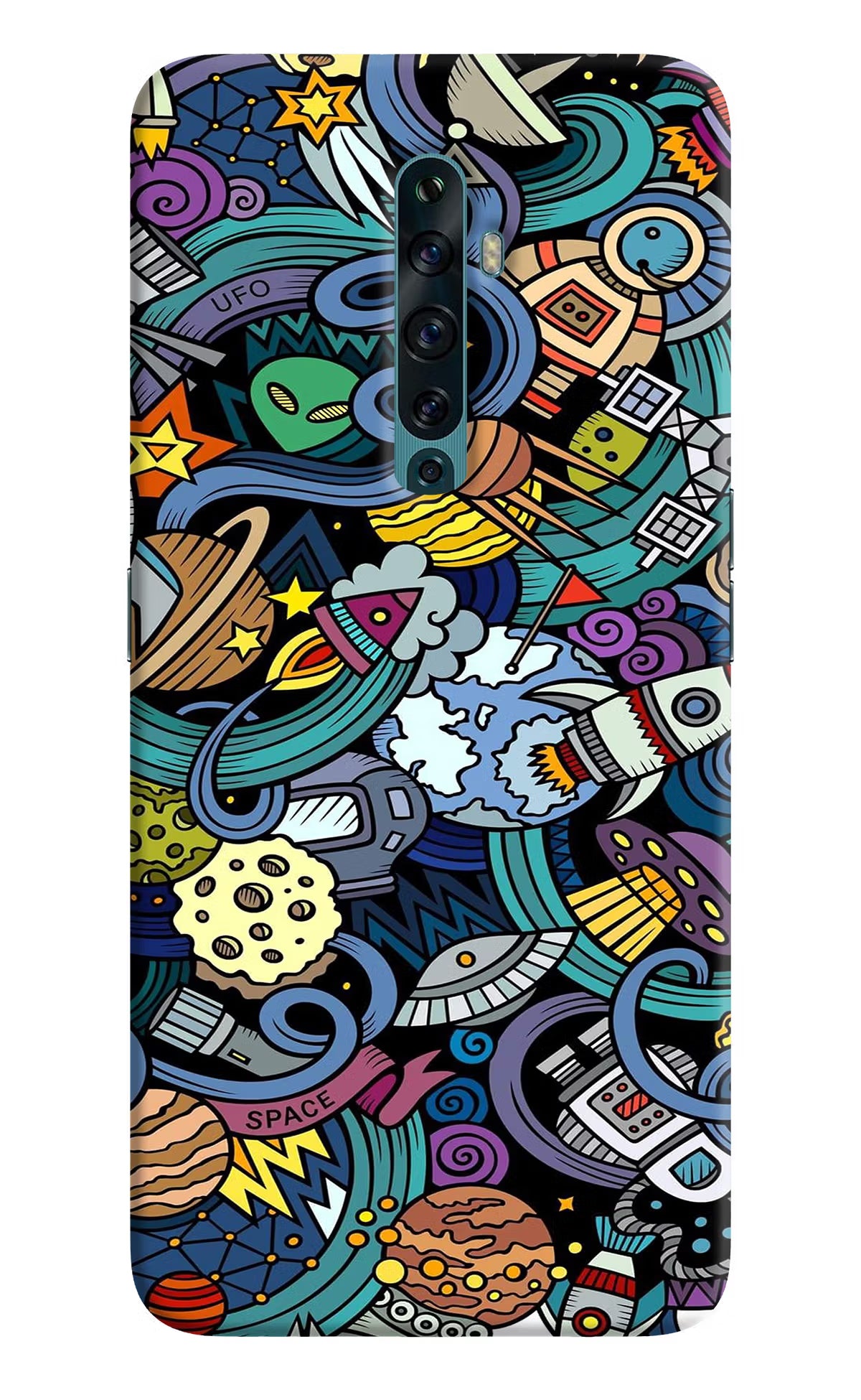 Space Abstract Oppo Reno2 F Back Cover - Space Abstract Oppo Reno2 F Back Cover Space Abstract Oppo Reno2 F Back Cover