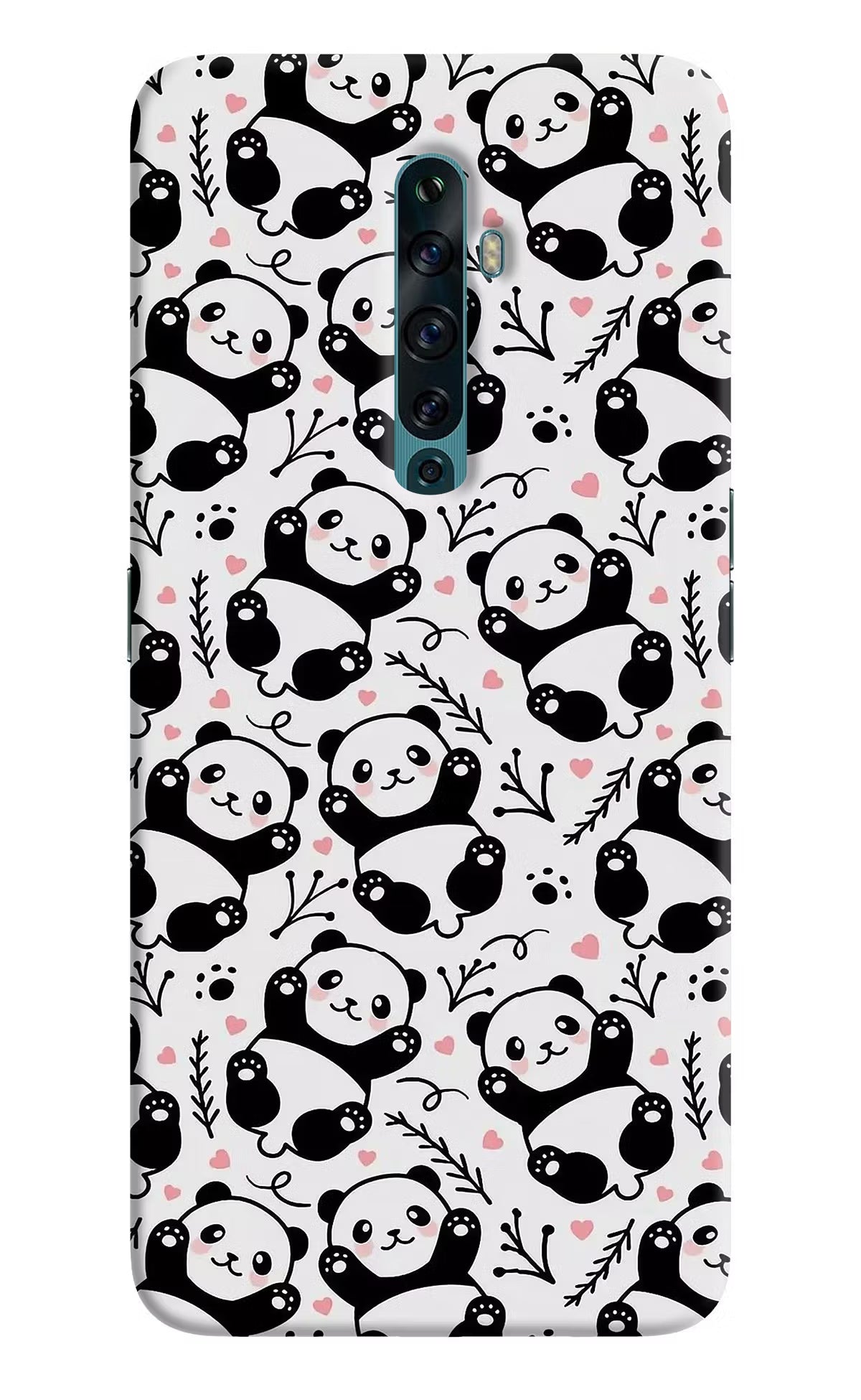 Cute Panda Oppo Reno2 F Back Cover - Cute Panda Oppo Reno2 F Back Cover Cute Panda Oppo Reno2 F Back Cover