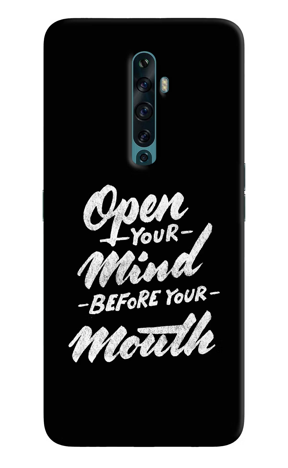 Open Your Mind Before Your Mouth Oppo Reno2 F Back Cover - Open Your Mind Before Your Mouth Oppo Reno2 F Back Cover Open Your Mind Before Your Mouth Oppo Reno2 F Back Cover