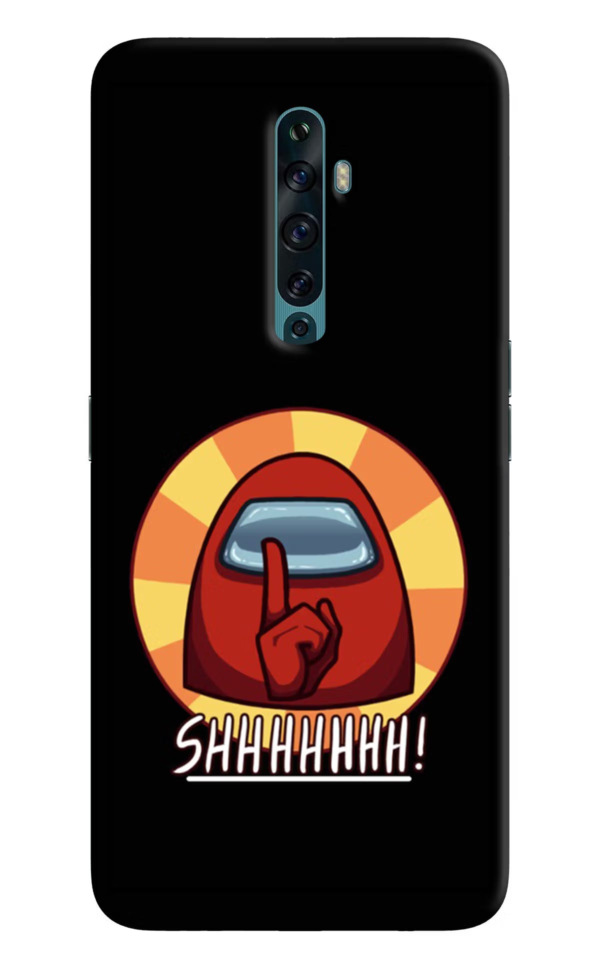 Among Us Shhh! Oppo Reno2 F Back Cover - Among Us Shhh! Oppo Reno2 F Back Cover Among Us Shhh! Oppo Reno2 F Back Cover