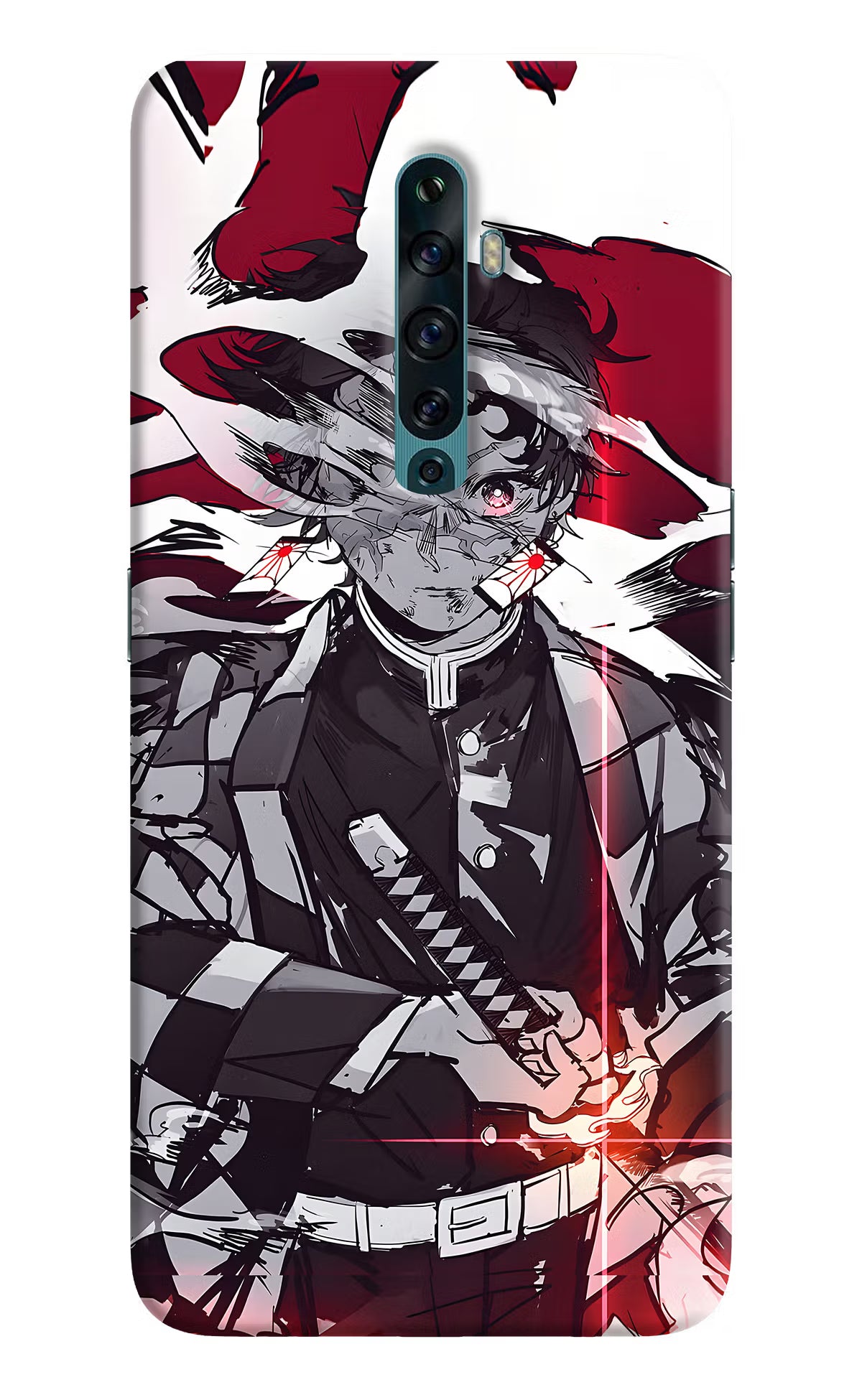 Demon Slayer Oppo Reno2 F Back Cover - Demon Slayer Oppo Reno2 F Back Cover Demon Slayer Oppo Reno2 F Back Cover