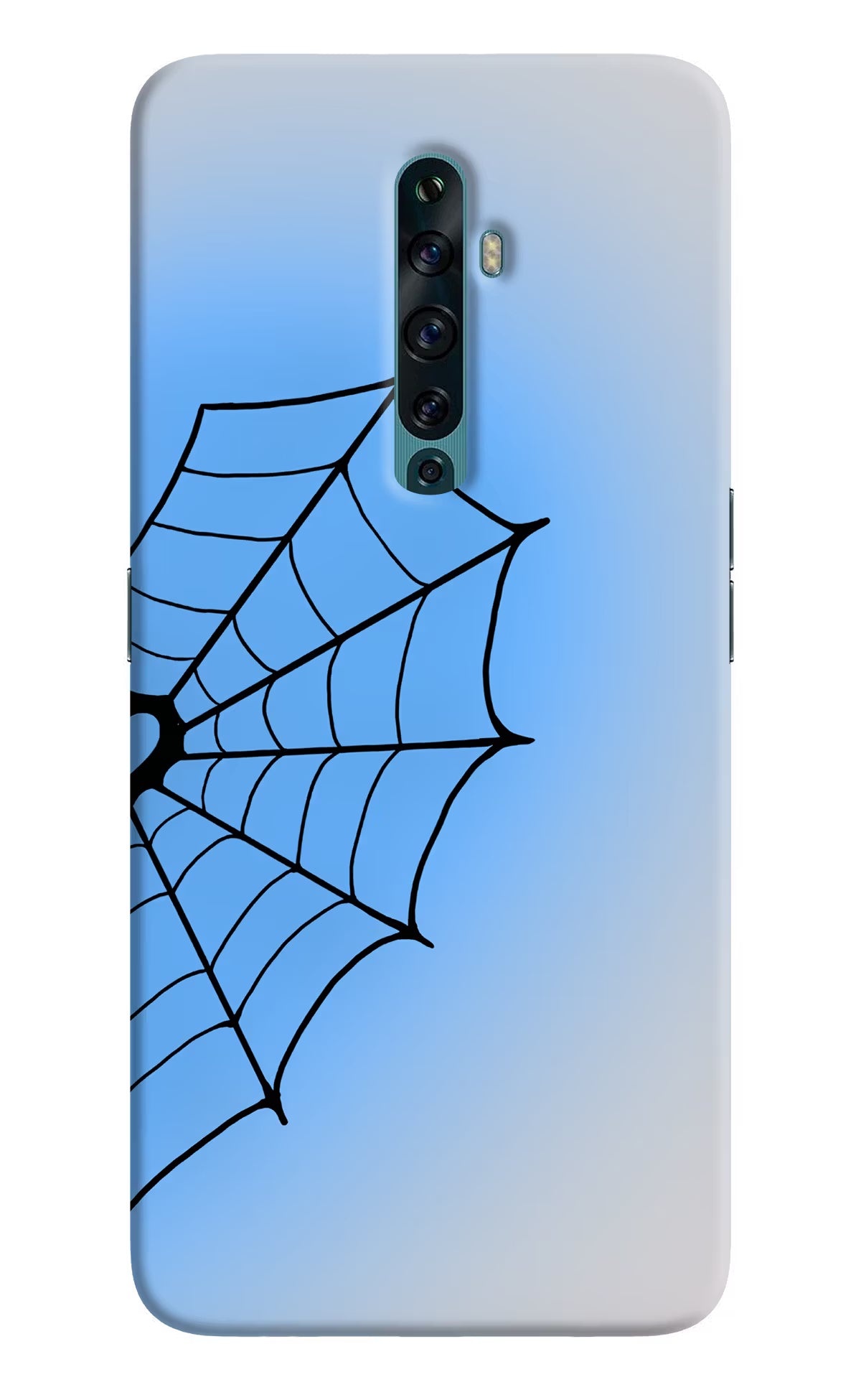 Blue Web Oppo Reno2 F Back Cover - Blue Web Oppo Reno2 F Back Cover Blue Web Oppo Reno2 F Back Cover