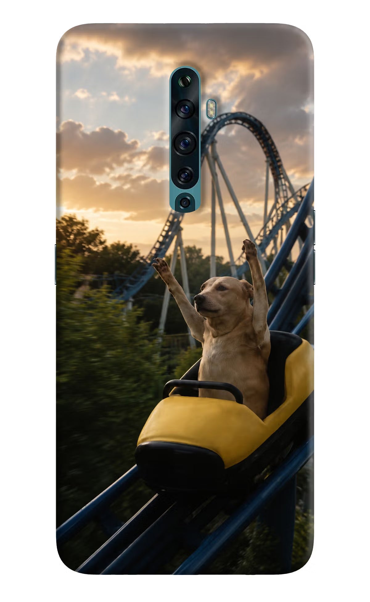 Rollercoaster Dog Oppo Reno2 F Back Cover - Rollercoaster Dog Oppo Reno2 F Back Cover Rollercoaster Dog Oppo Reno2 F Back Cover
