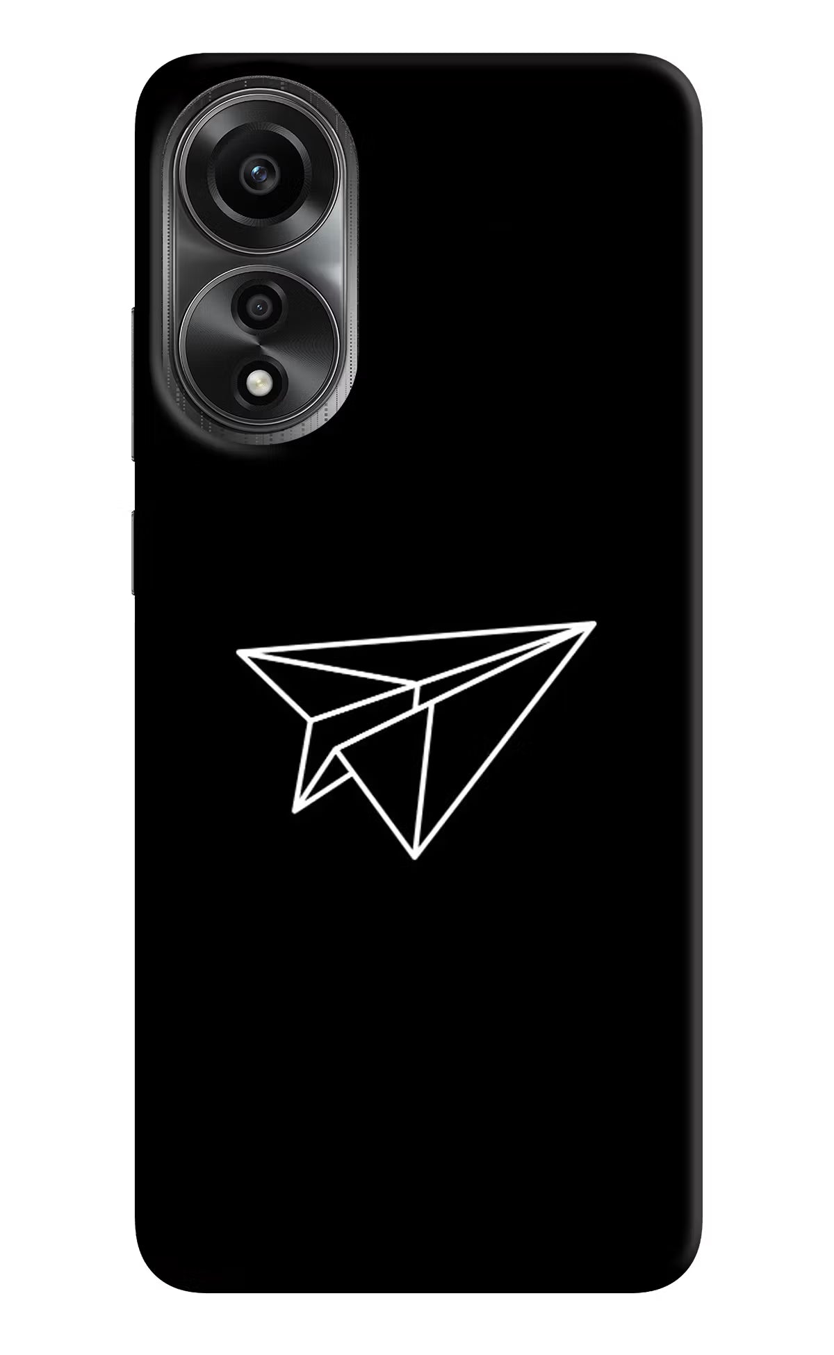Paper Plane White Oppo A78 4G Back Cover - Paper Plane White Oppo A78 4G Back Cover Paper Plane White Oppo A78 4G Back Cover
