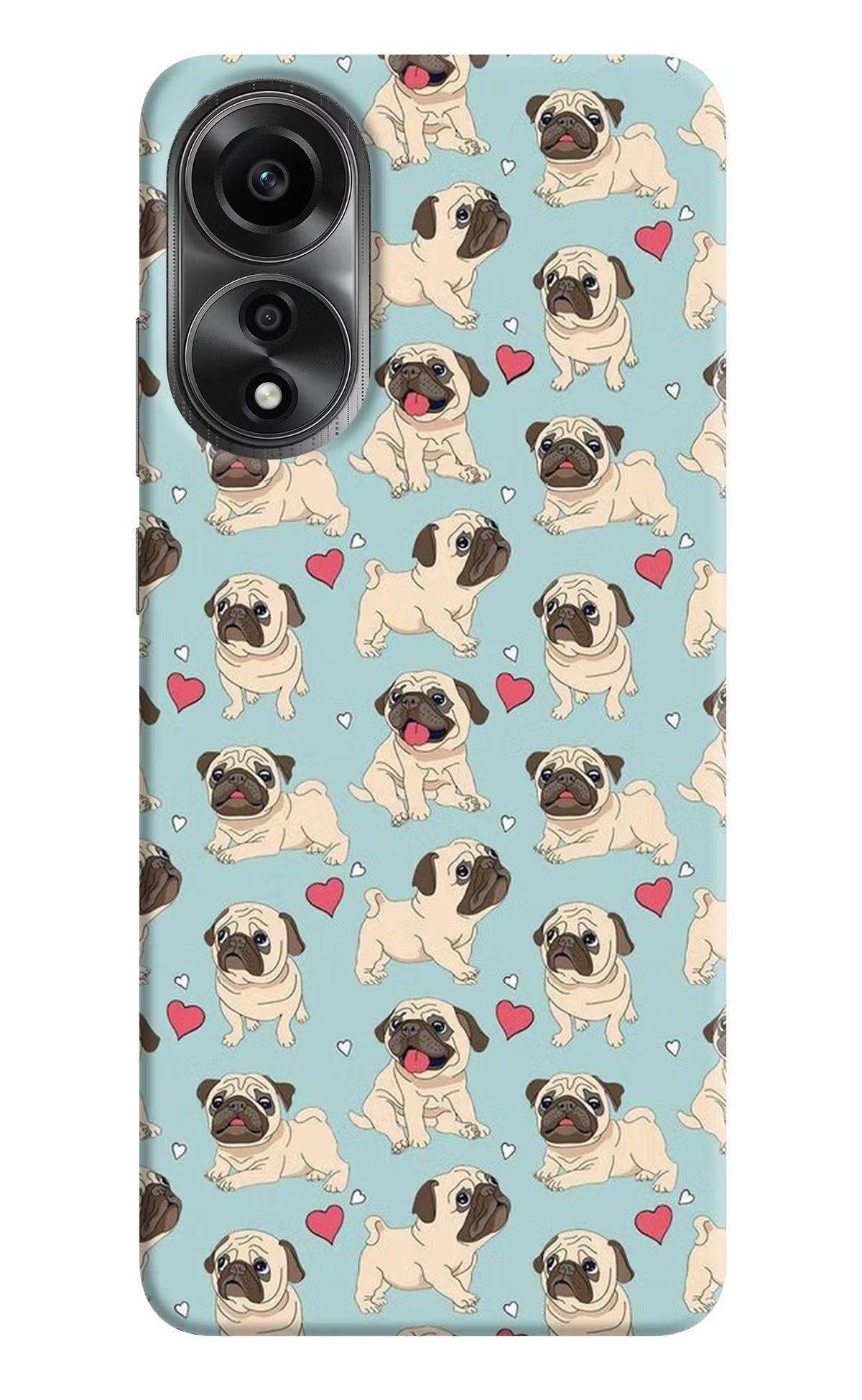 Pug Dog Oppo A78 4G Back Cover - Pug Dog Oppo A78 4G Back Cover Pug Dog Oppo A78 4G Back Cover