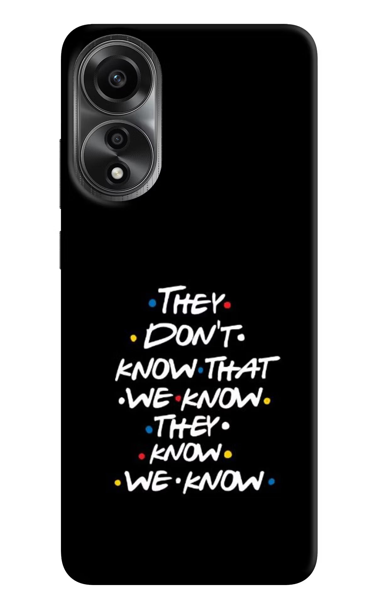 FRIENDS Dialogue Oppo A78 4G Back Cover - FRIENDS Dialogue Oppo A78 4G Back Cover FRIENDS Dialogue Oppo A78 4G Back Cover