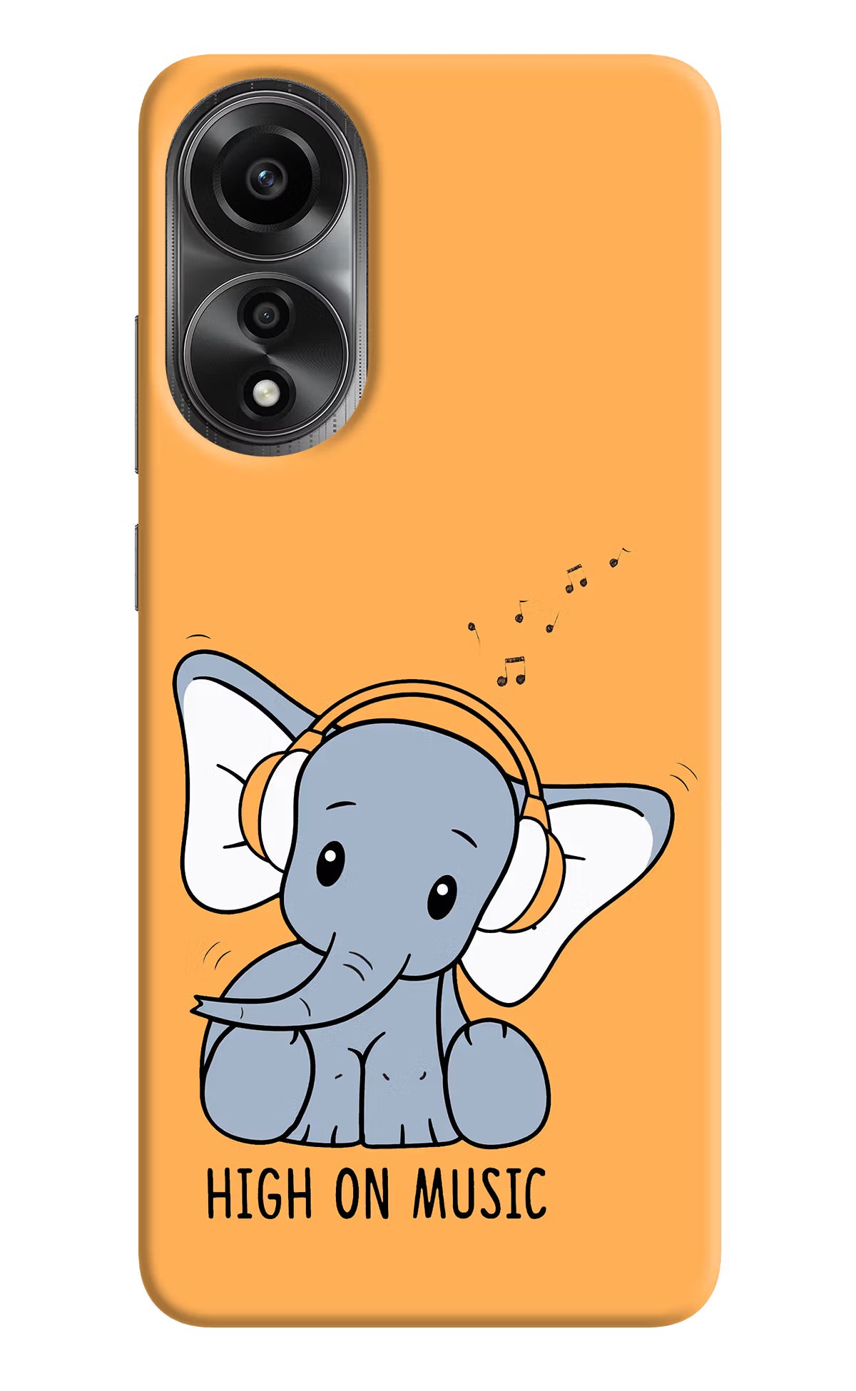 High On Music Oppo A78 4G Back Cover - High On Music Oppo A78 4G Back Cover High On Music Oppo A78 4G Back Cover