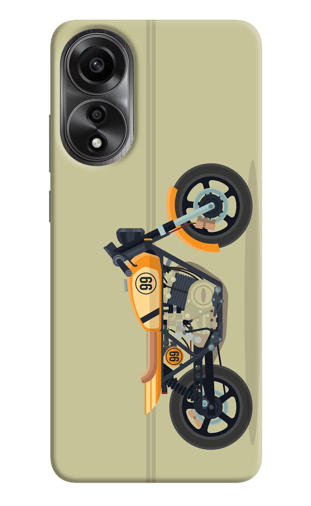 Vertical Speedster Oppo A78 4G Back Cover - Vertical Speedster Oppo A78 4G Back Cover Vertical Speedster Oppo A78 4G Back Cover