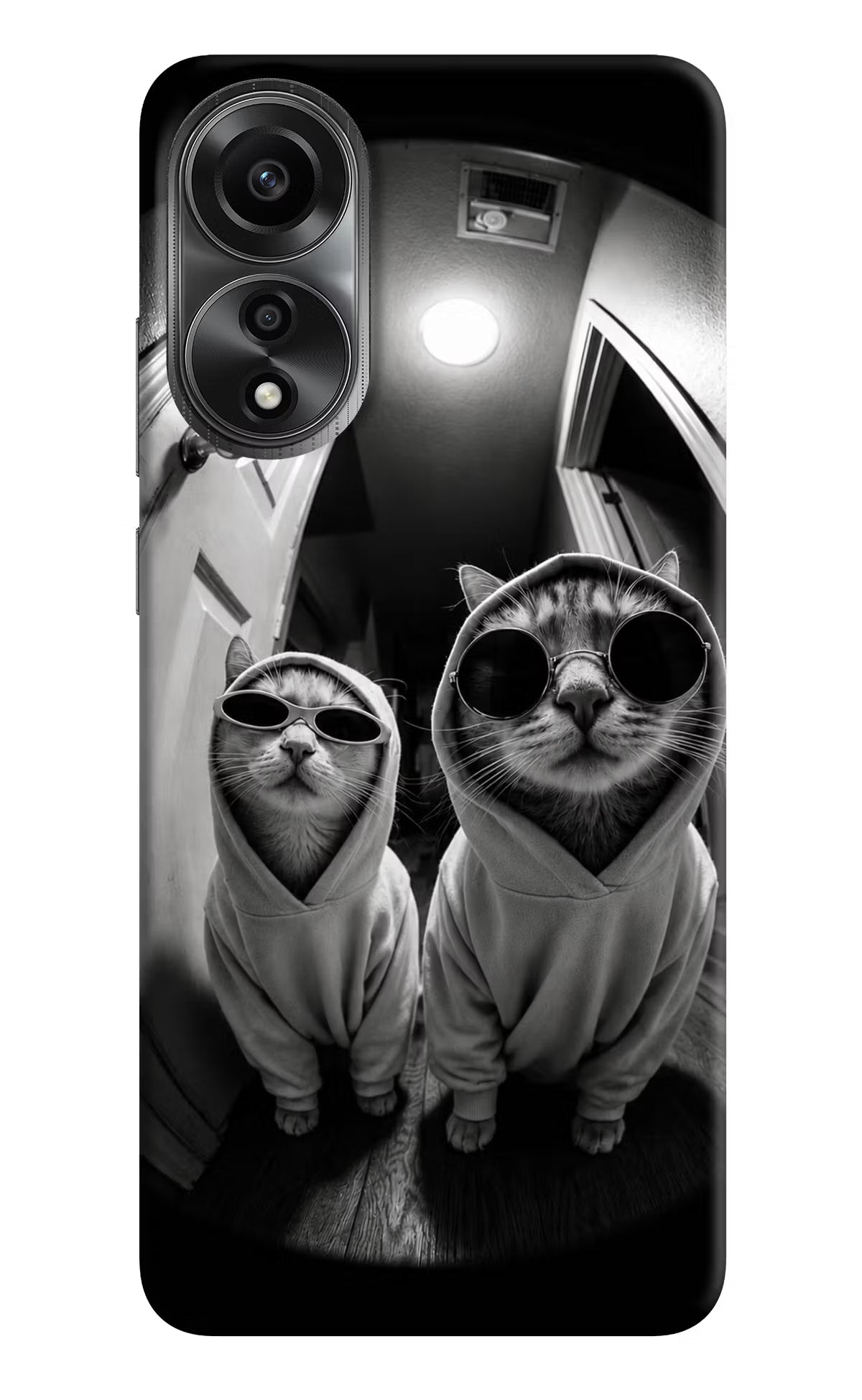 Hood Cats Oppo A78 4G Back Cover - Hood Cats Oppo A78 4G Hard Case Back Cover by Casekaro Hood Cats Oppo A78 4G Hard Case Back Cover by Casekaro