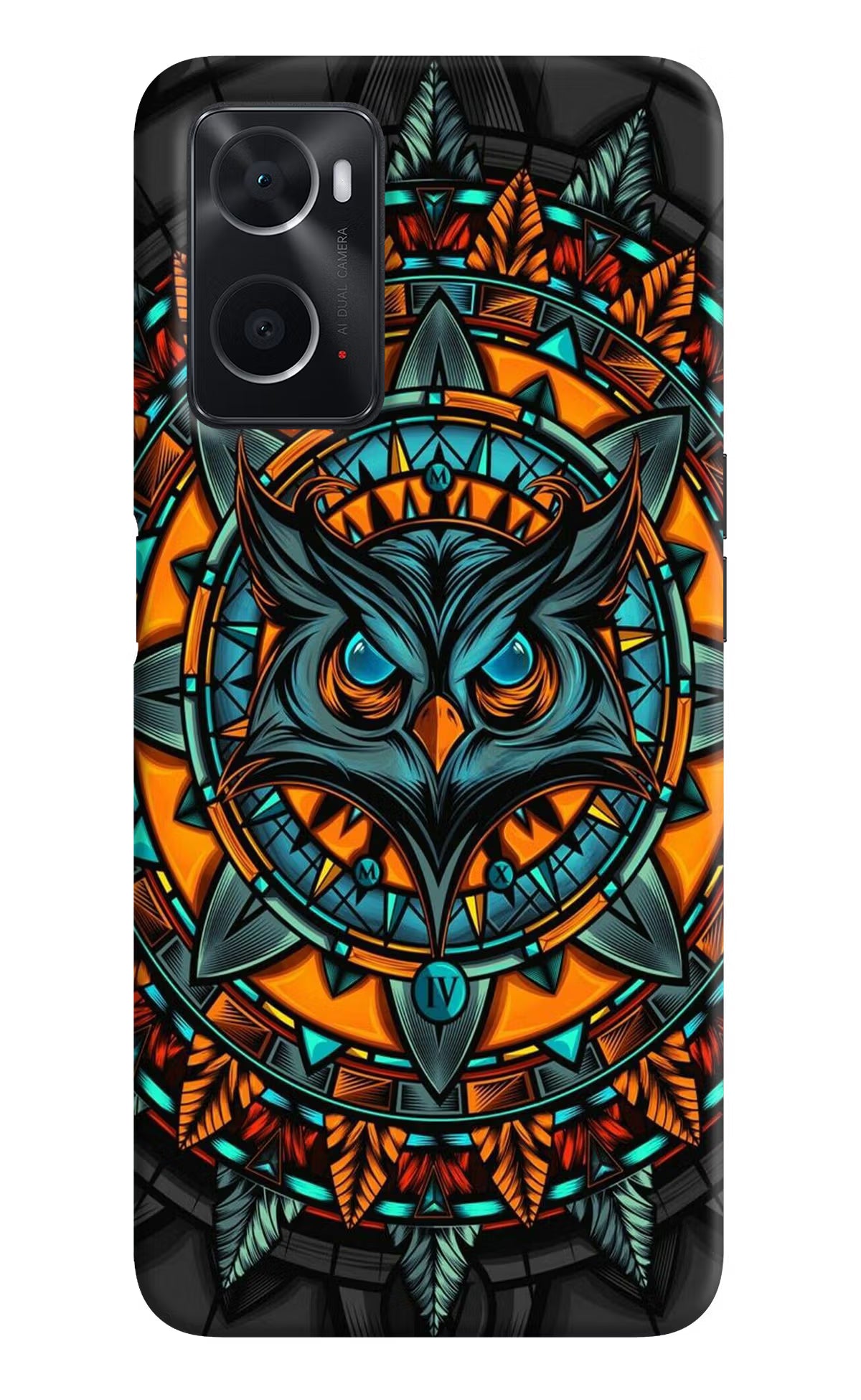 Angry Owl Art Oppo A76 Back Cover - Angry Owl Art Oppo A76 Back Cover Angry Owl Art Oppo A76 Back Cover