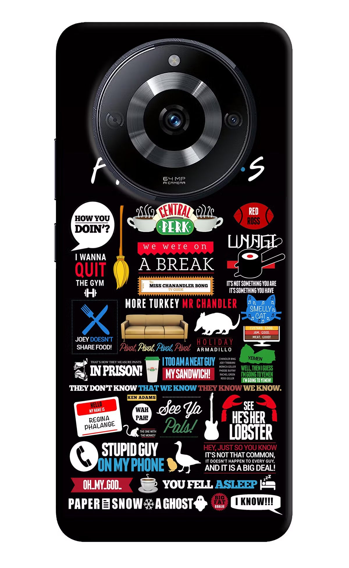 FRIENDS Realme Narzo 60 5G Back Cover - FRIENDS Realme Narzo 60 5G Back Cover FRIENDS Realme Narzo 60 5G Back Cover