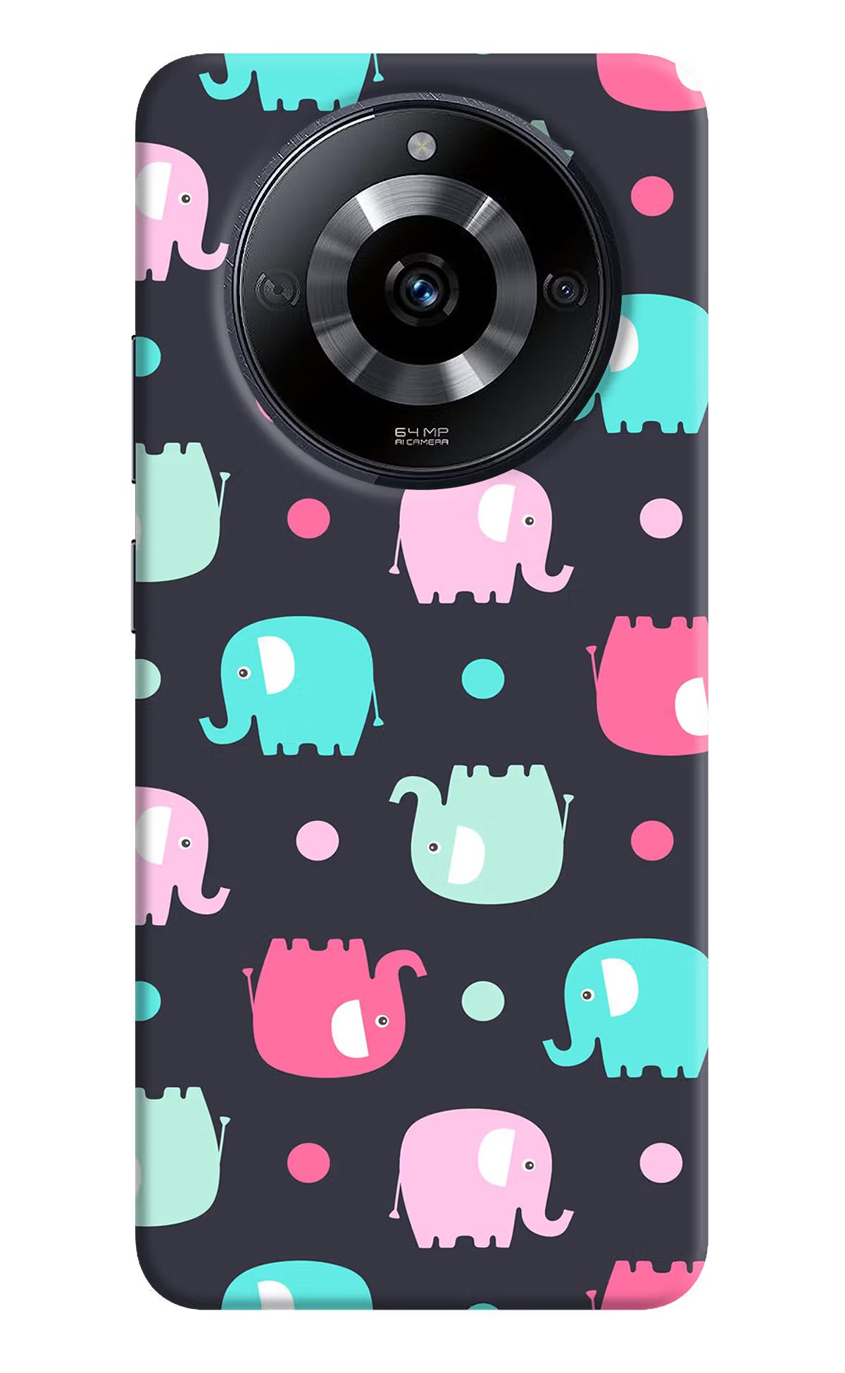 Elephants Realme Narzo 60 5G Back Cover - Elephants Realme Narzo 60 5G Back Cover Elephants Realme Narzo 60 5G Back Cover