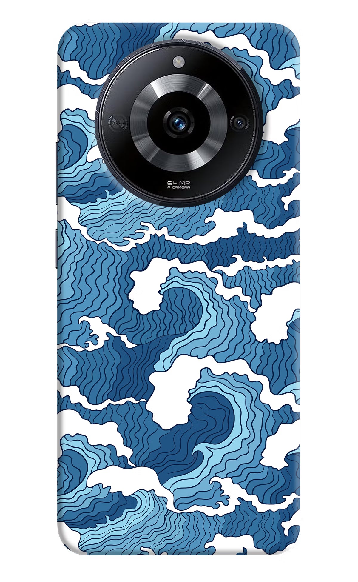 Blue Waves Realme Narzo 60 5G Back Cover - Blue Waves Realme Narzo 60 5G Back Cover Blue Waves Realme Narzo 60 5G Back Cover