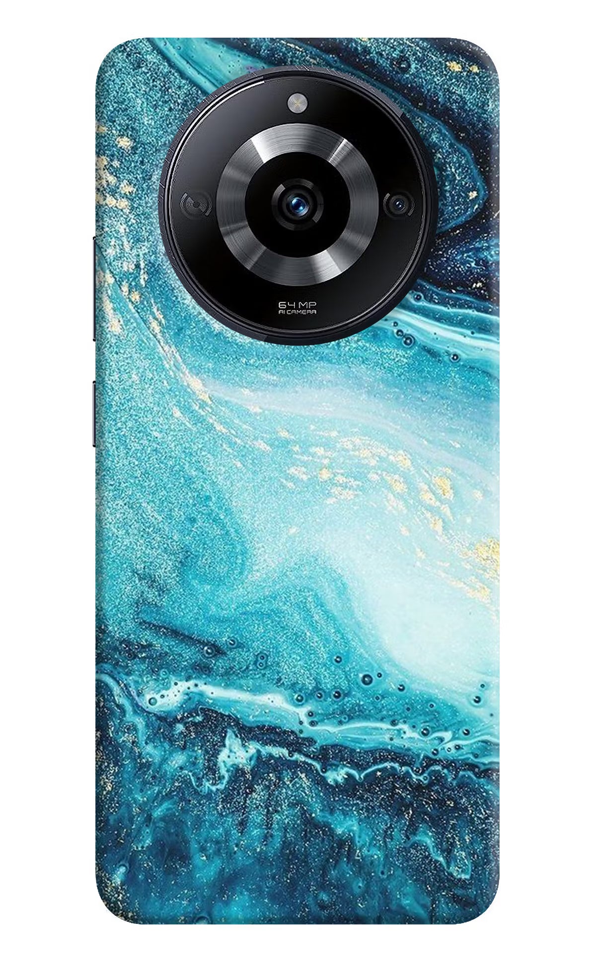 Blue Glitter Marble Realme Narzo 60 5G Back Cover - Blue Glitter Marble Realme Narzo 60 5G Back Cover Blue Glitter Marble Realme Narzo 60 5G Back Cover