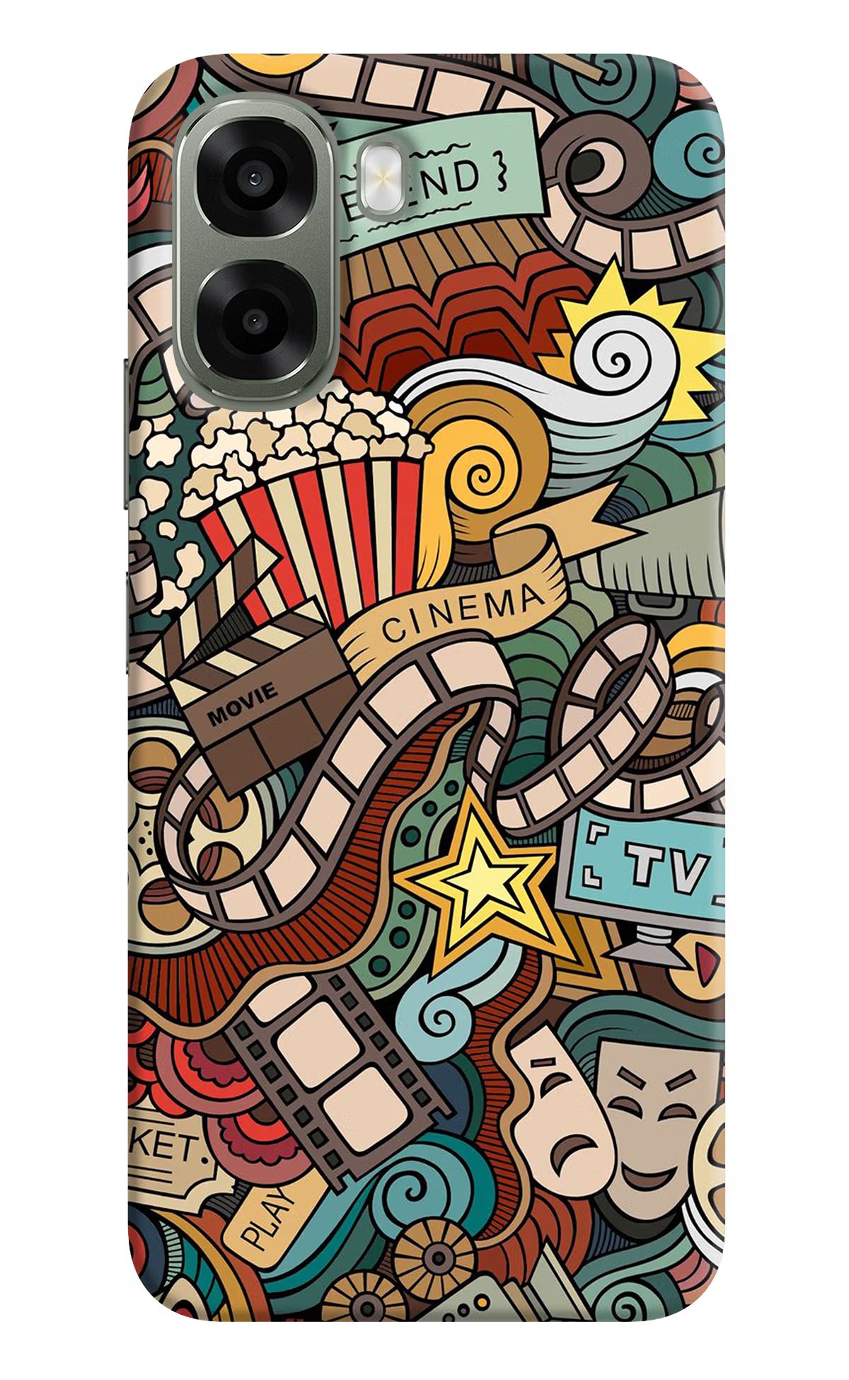 Cinema Abstract Oppo A6x 5G Back Cover - Cinema Abstract Oppo A6x 5G Back Cover Cinema Abstract Oppo A6x 5G Back Cover