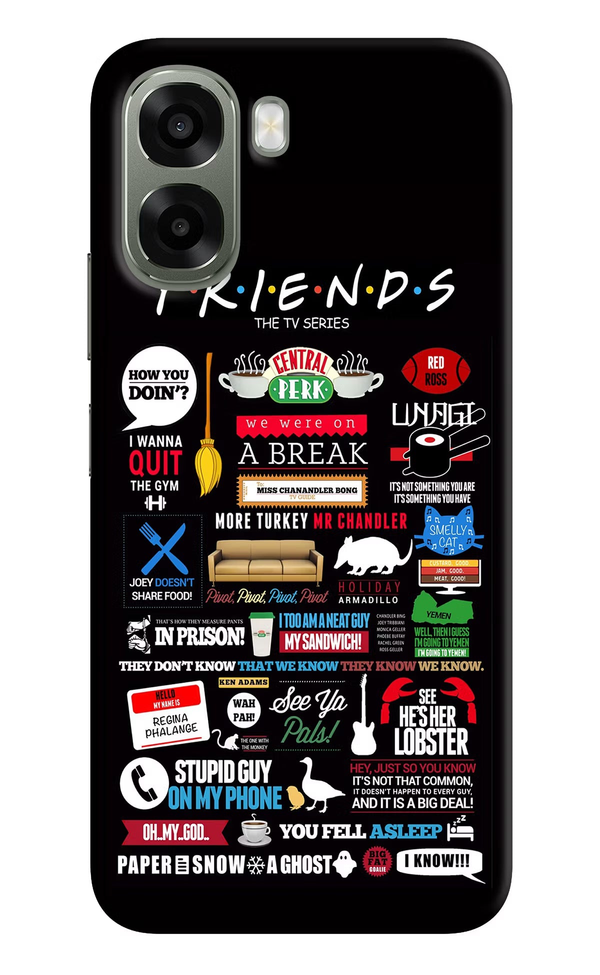 FRIENDS Oppo A6x 5G Back Cover - FRIENDS Oppo A6x 5G Back Cover FRIENDS Oppo A6x 5G Back Cover