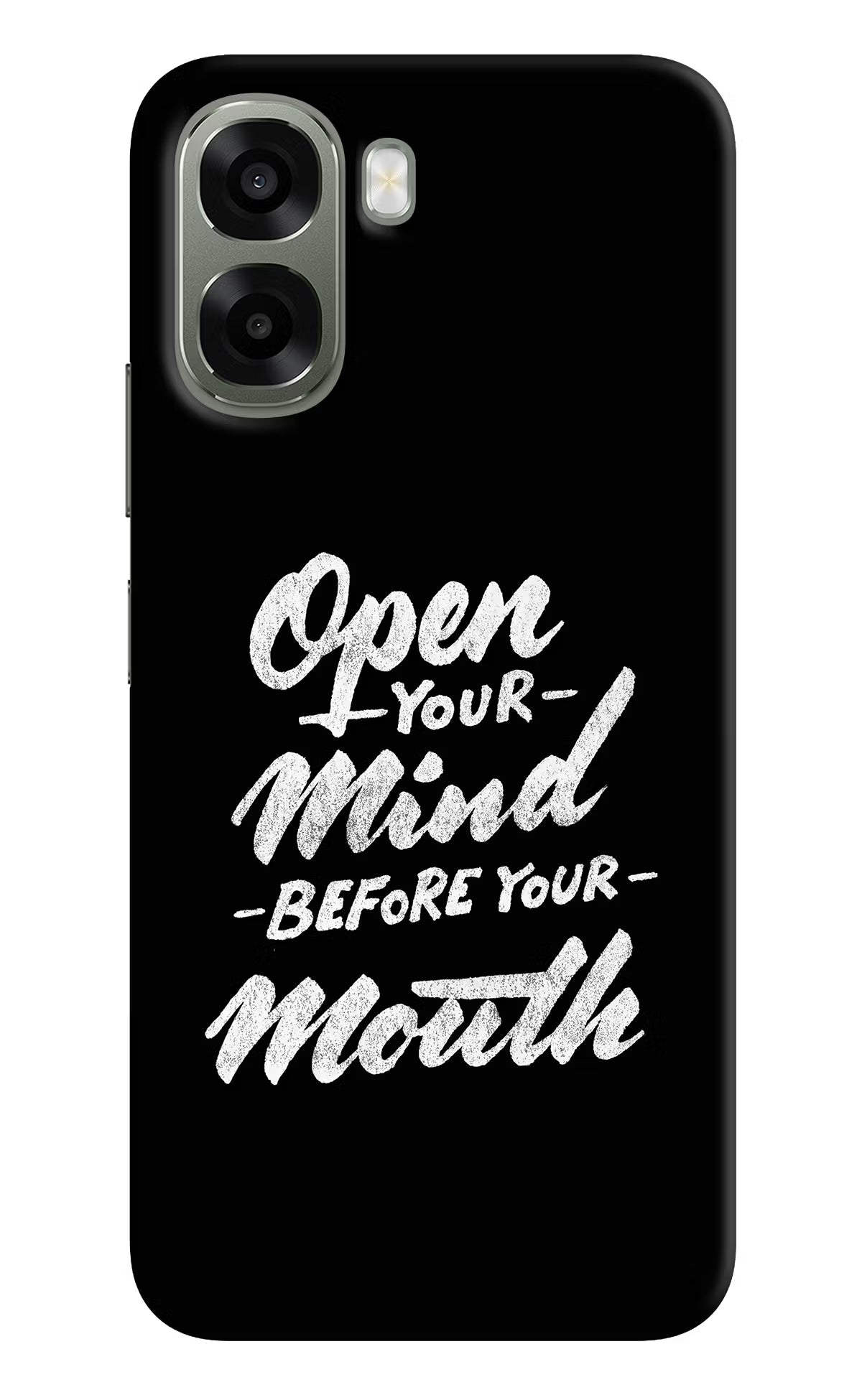 Open Your Mind Before Your Mouth Oppo A6x 5G Back Cover - Open Your Mind Before Your Mouth Oppo A6x 5G Back Cover Open Your Mind Before Your Mouth Oppo A6x 5G Back Cover