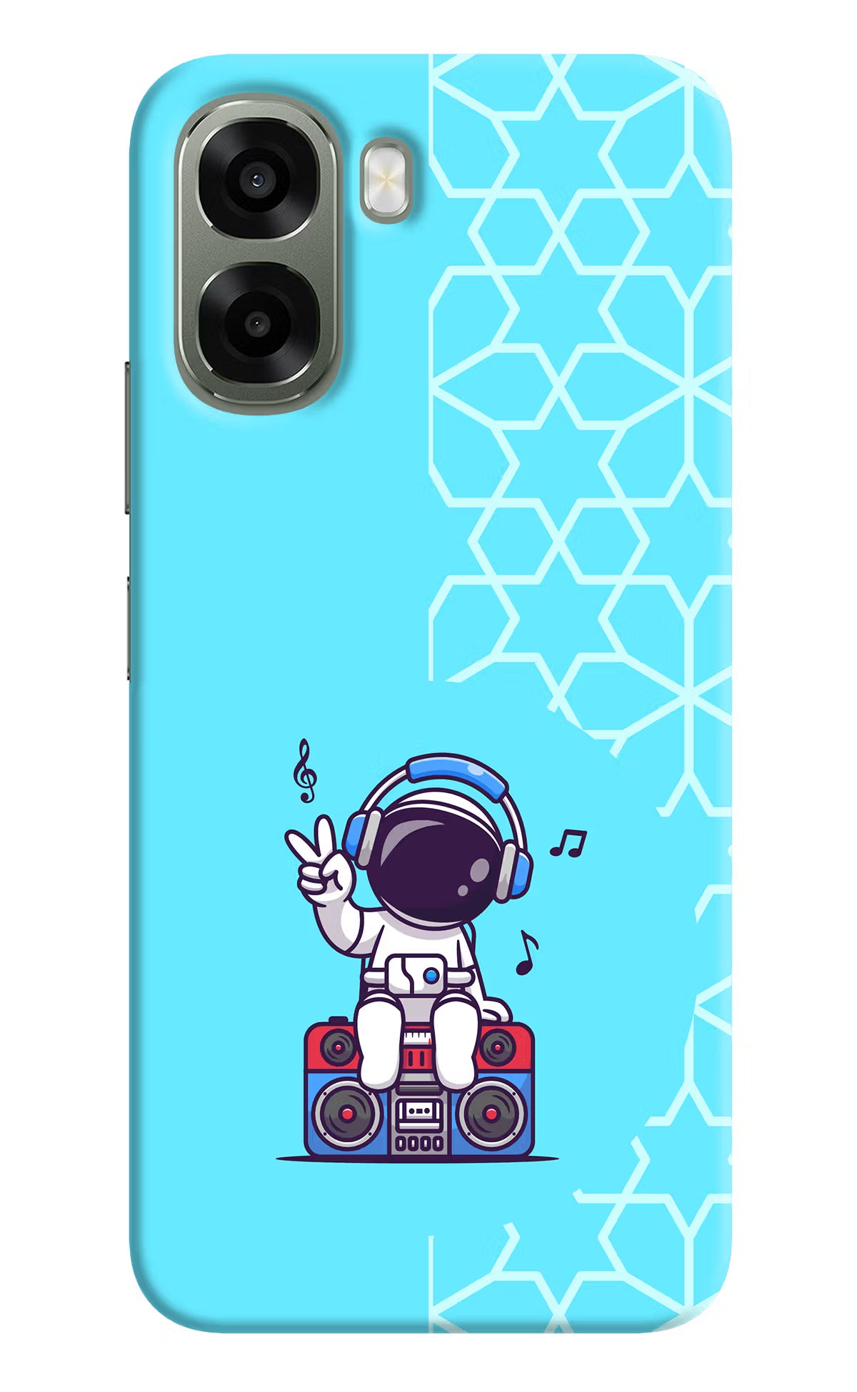 Cute Astronaut Chilling Oppo A6x 5G Back Cover - Cute Astronaut Chilling Oppo A6x 5G Back Cover Cute Astronaut Chilling Oppo A6x 5G Back Cover