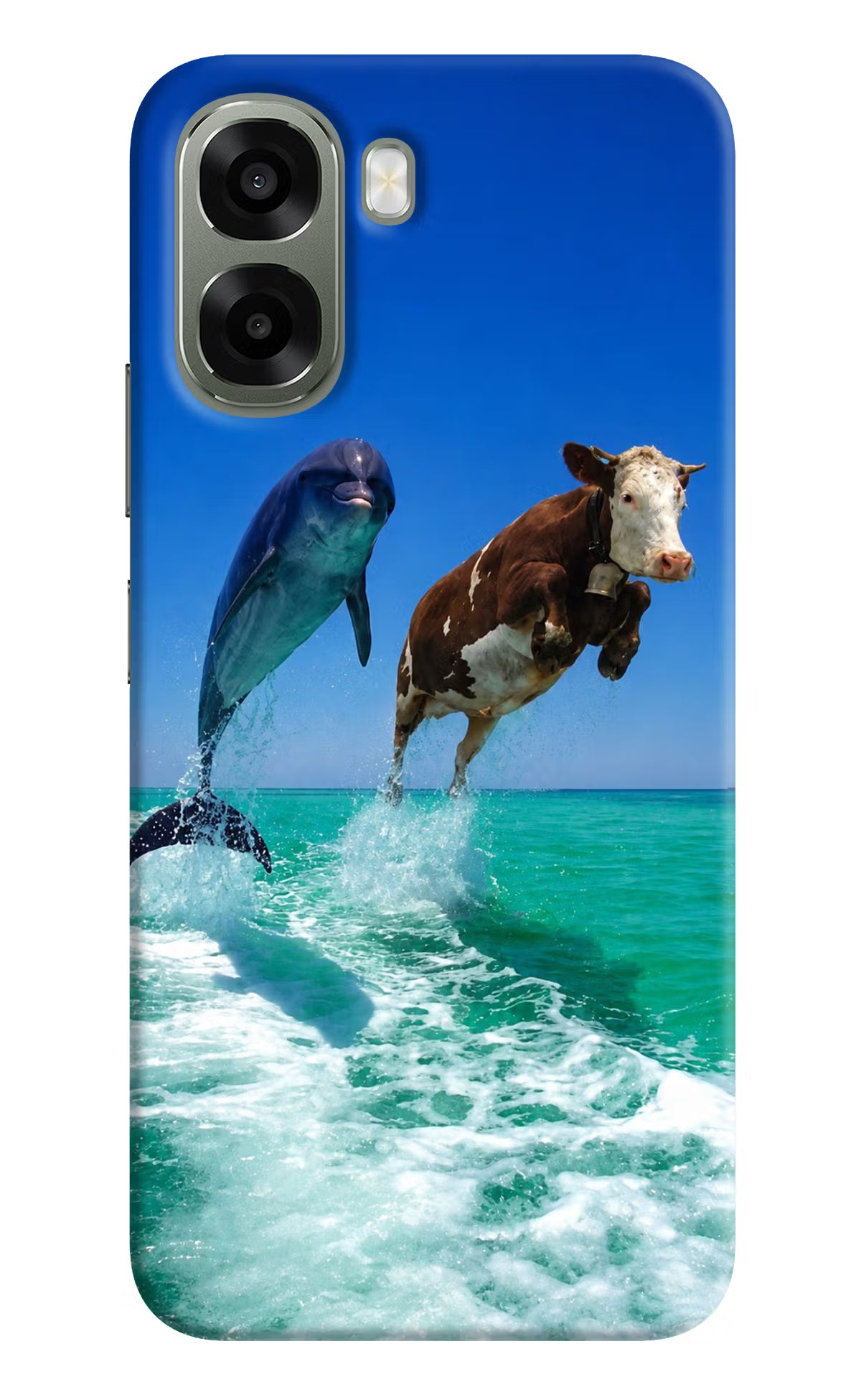 Dolphin vs Cow Oppo A6x 5G Back Cover - Dolphin vs Cow Oppo A6x 5G Back Cover Dolphin vs Cow Oppo A6x 5G Back Cover