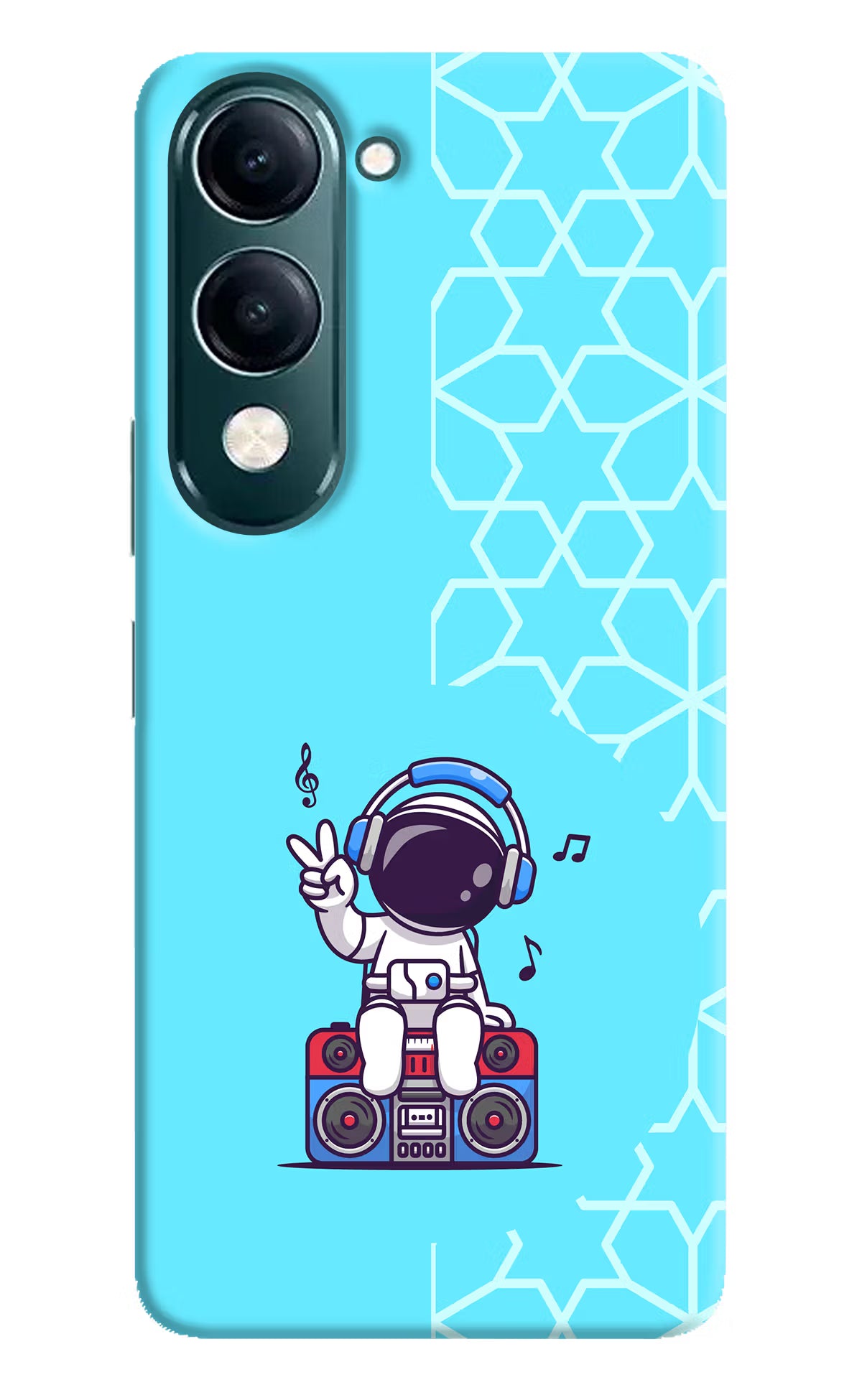 Cute Astronaut Chilling iQOO Z10 Lite 5G Back Cover - Cute Astronaut Chilling iQOO Z10 Lite 5G Back Cover Cute Astronaut Chilling iQOO Z10 Lite 5G Back Cover