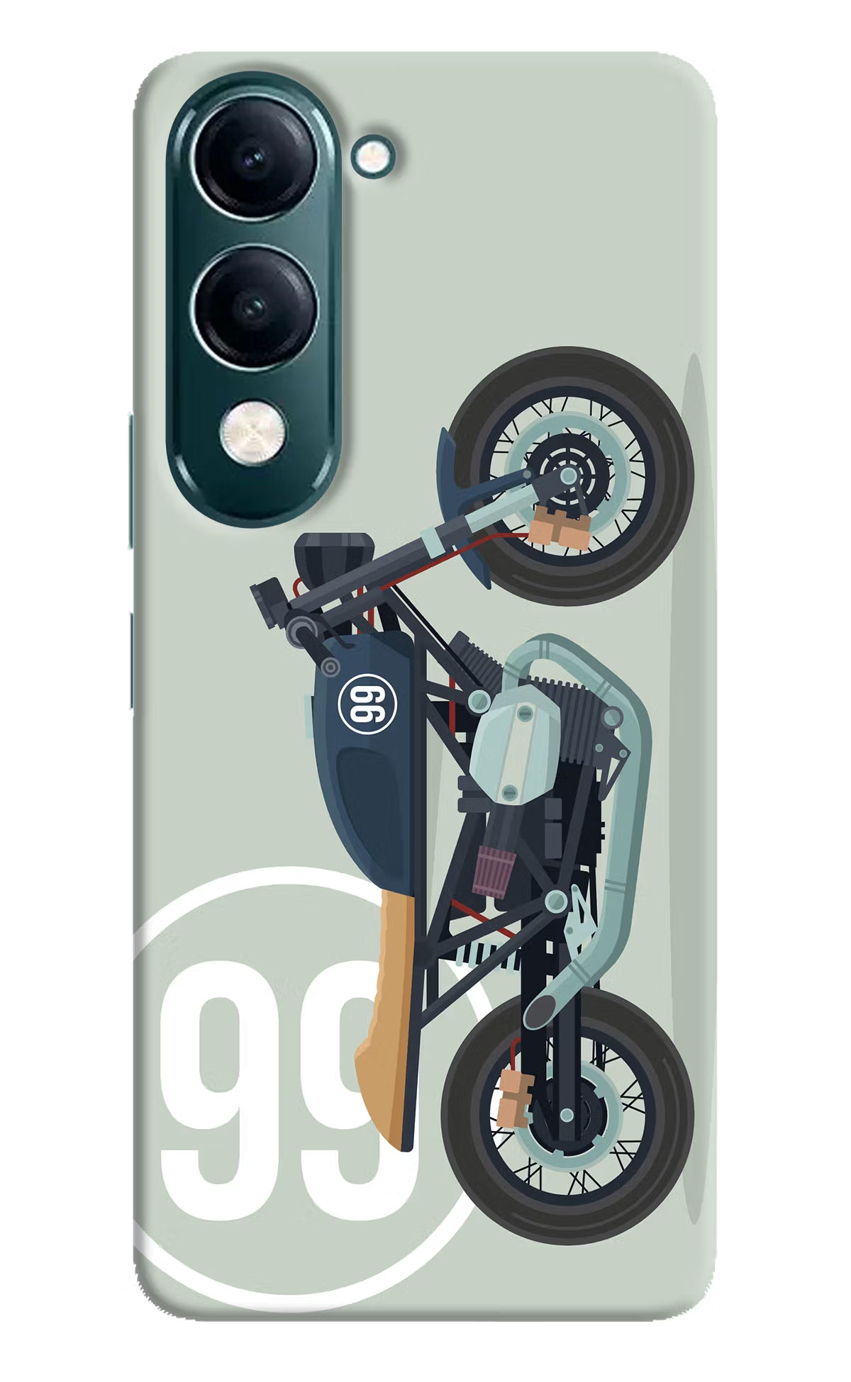 Classic Cafe Racer 99 iQOO Z10 Lite 5G Back Cover - Classic Cafe Racer 99 iQOO Z10 Lite 5G Back Cover Classic Cafe Racer 99 iQOO Z10 Lite 5G Back Cover