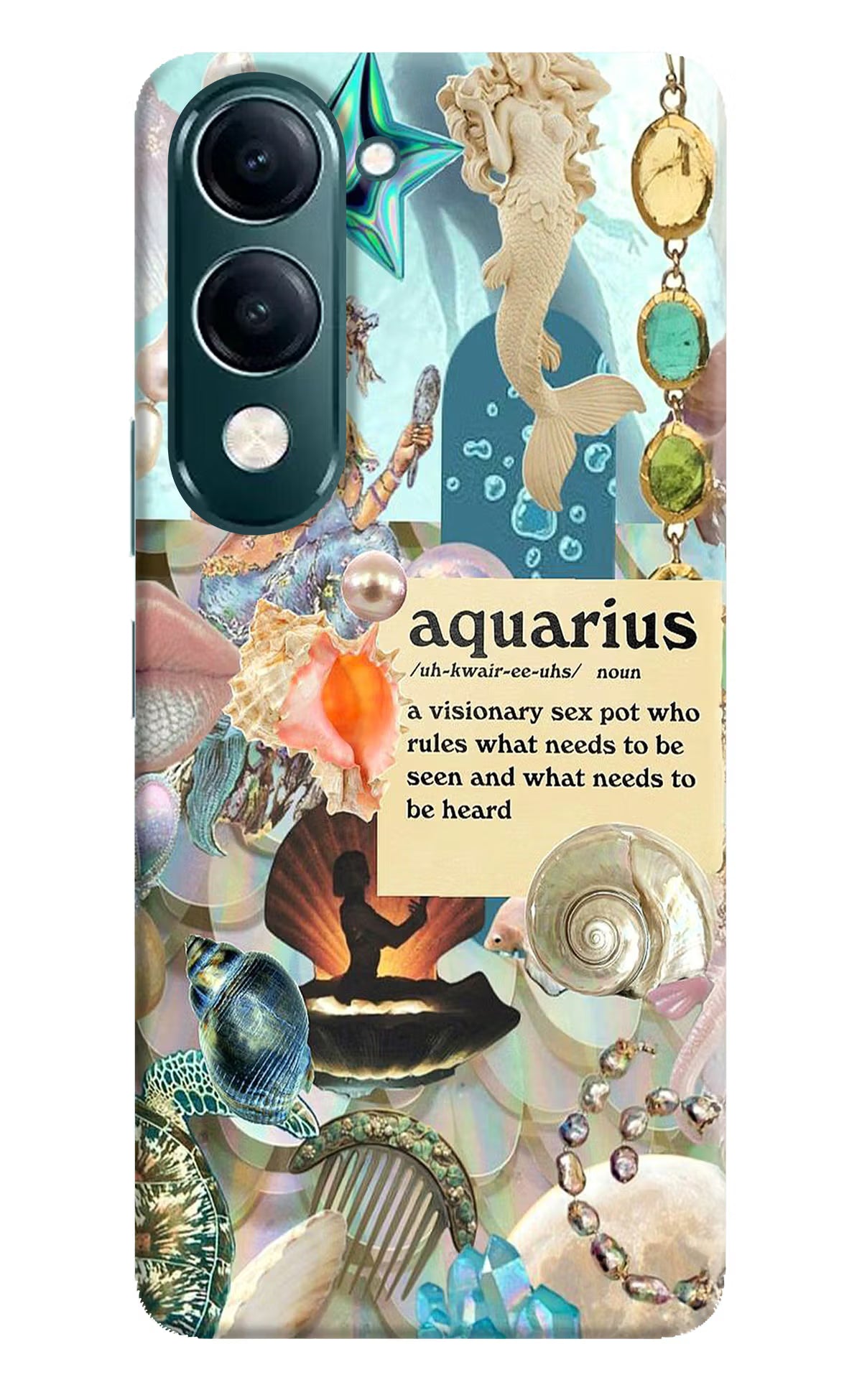 Aquarius Zodiac iQOO Z10 Lite 5G Back Cover - Aquarius Zodiac iQOO Z10 Lite 5G Back Cover Aquarius Zodiac iQOO Z10 Lite 5G Back Cover