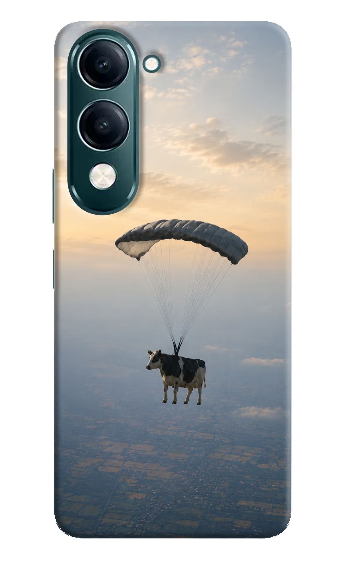 Skydiving Cow iQOO Z10 Lite 5G Back Cover - Skydiving Cow iQOO Z10 Lite 5G Back Cover Skydiving Cow iQOO Z10 Lite 5G Back Cover