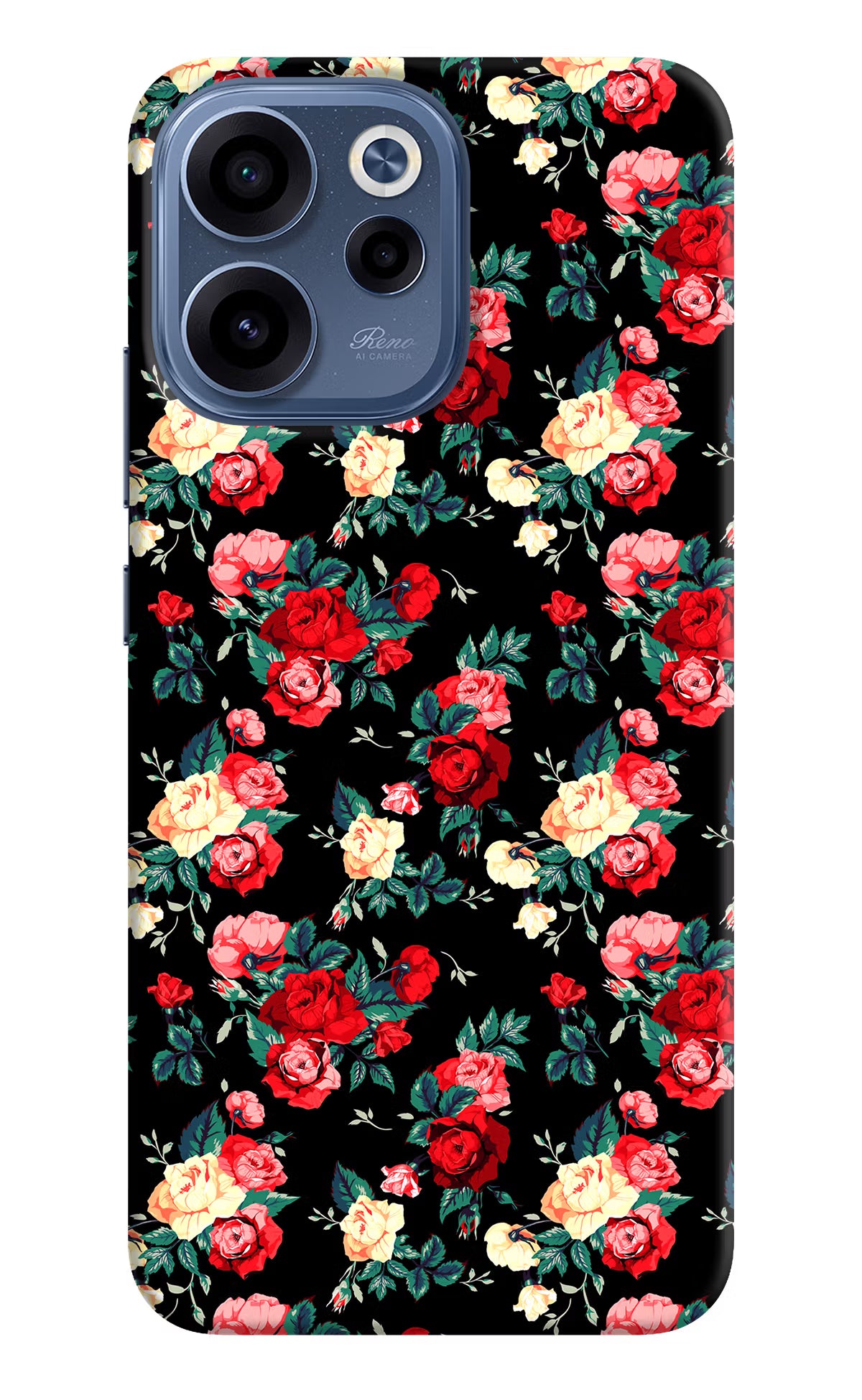 Rose Pattern Oppo Reno15c 5G Back Cover - Rose Pattern Oppo Reno15c 5G Back Cover Rose Pattern Oppo Reno15c 5G Back Cover