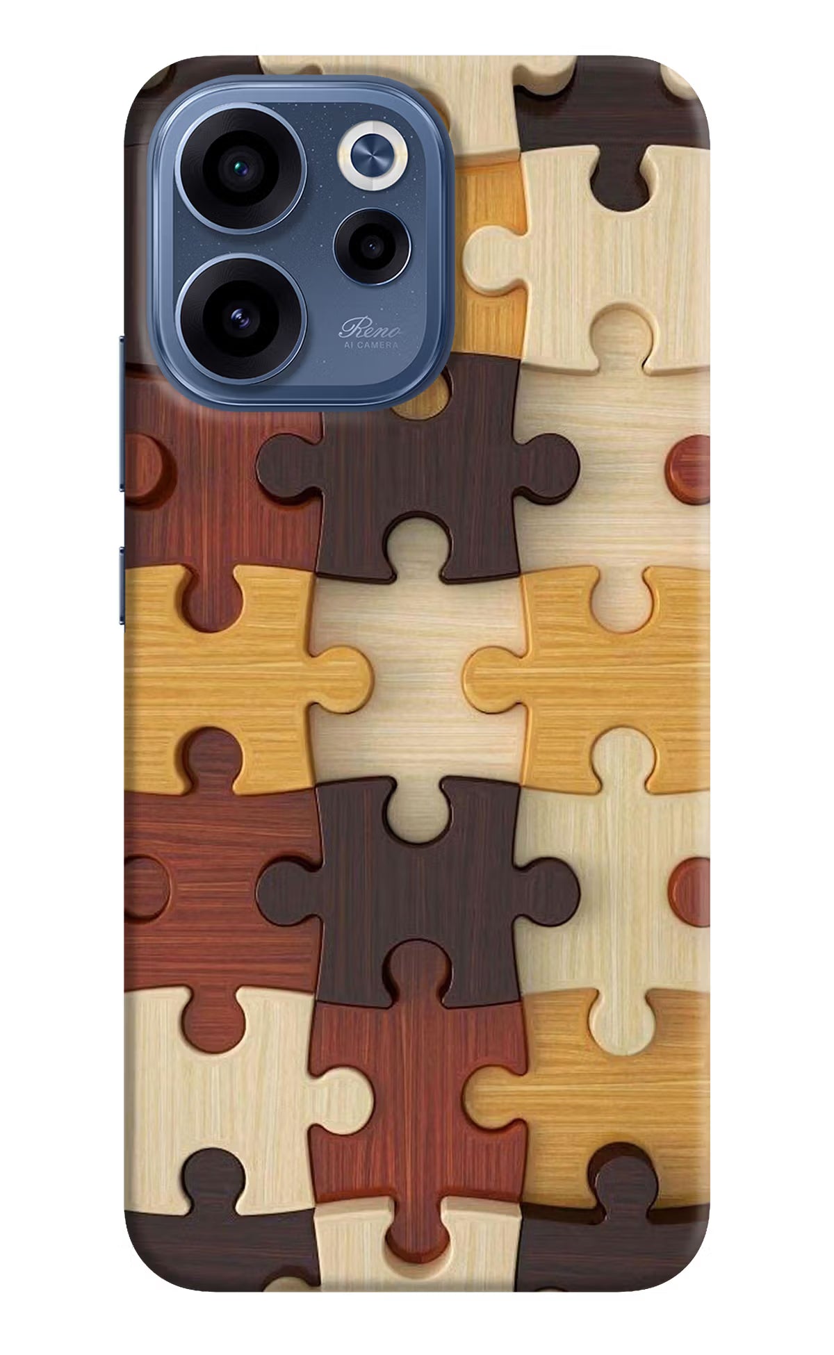 Wooden Puzzle Oppo Reno15c 5G Back Cover - Wooden Puzzle Oppo Reno15c 5G Back Cover Wooden Puzzle Oppo Reno15c 5G Back Cover