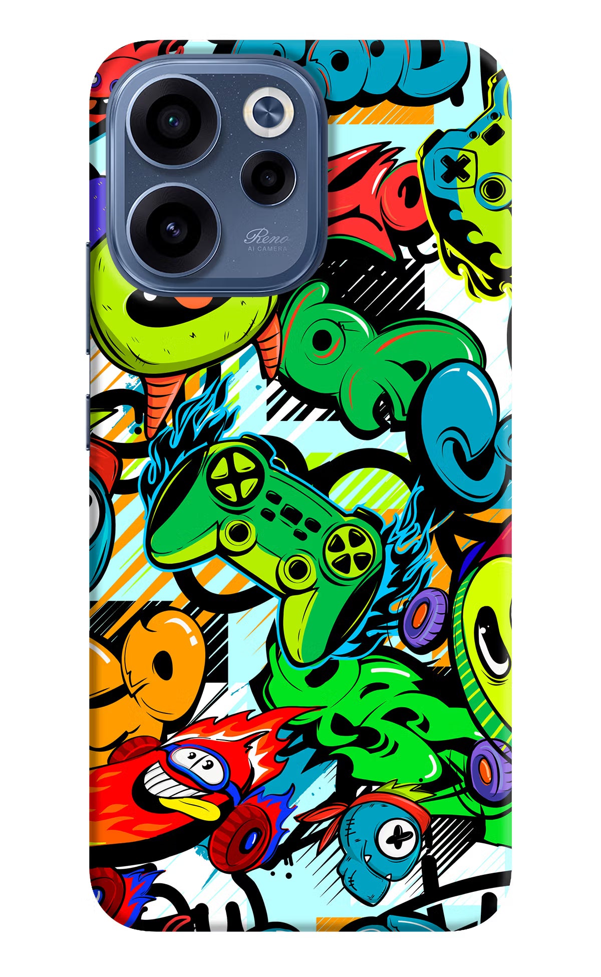 Game Doodle Oppo Reno15c 5G Back Cover - Game Doodle Oppo Reno15c 5G Back Cover Game Doodle Oppo Reno15c 5G Back Cover