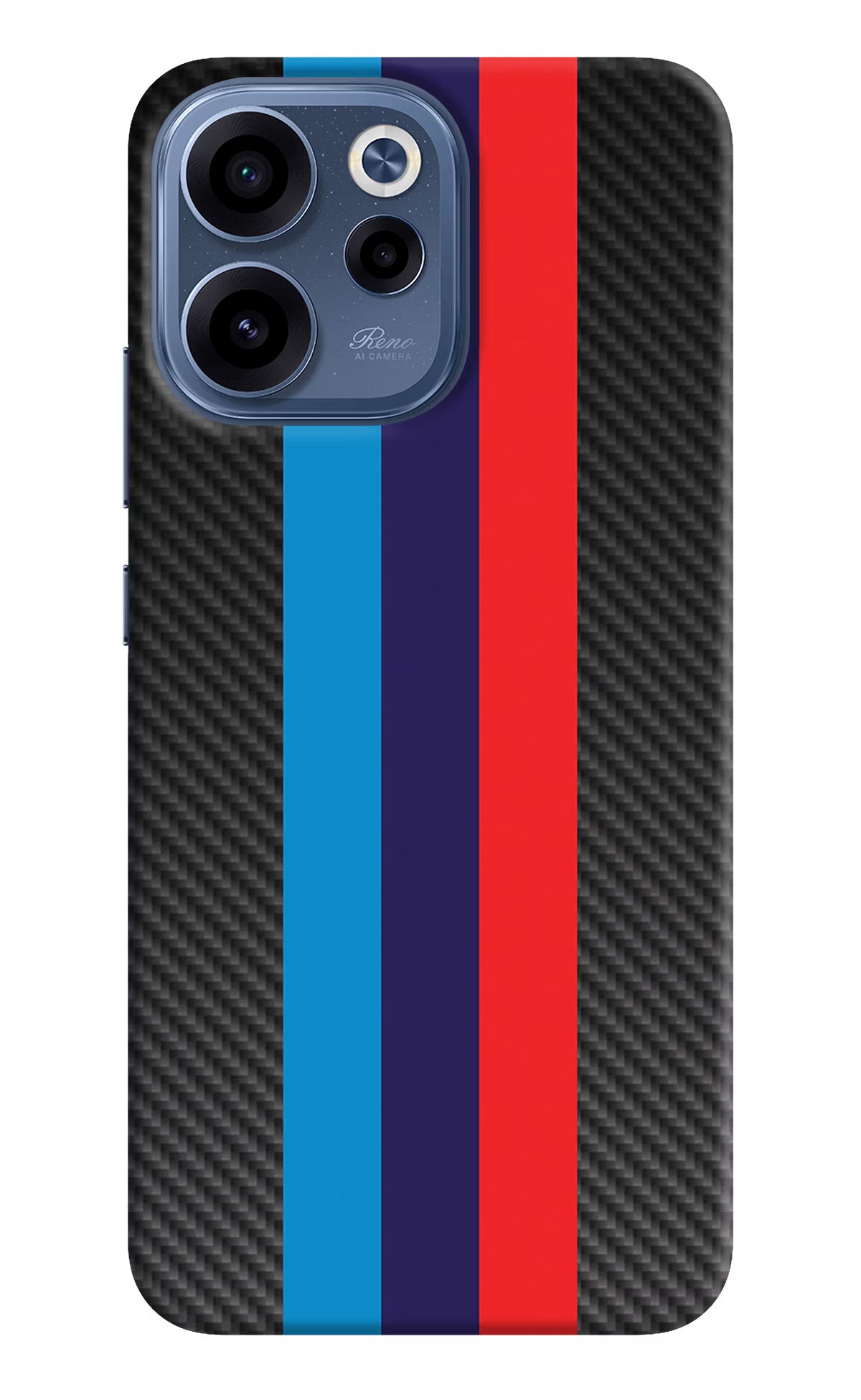 BMW Stripes Pattern Oppo Reno15c 5G Back Cover - BMW Stripes Pattern Oppo Reno15c 5G Back Cover BMW Stripes Pattern Oppo Reno15c 5G Back Cover