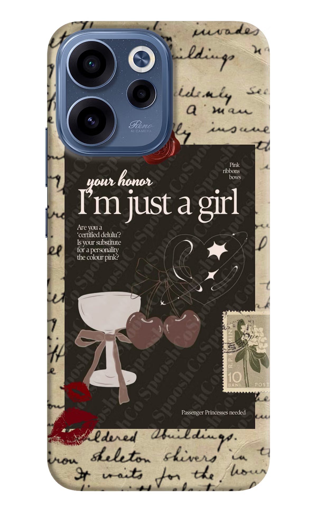 I am just a girl Oppo Reno15c 5G Back Cover - I am just a girl Oppo Reno15c 5G Back Cover I am just a girl Oppo Reno15c 5G Back Cover