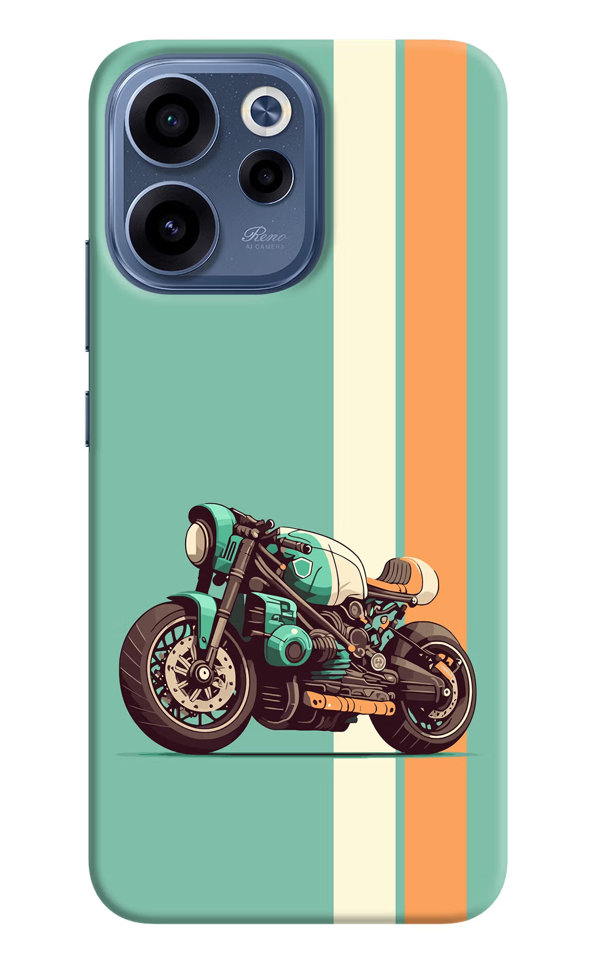 Striped Moto Drift Oppo Reno15c 5G Back Cover - Striped Moto Drift Oppo Reno15c 5G Back Cover Striped Moto Drift Oppo Reno15c 5G Back Cover