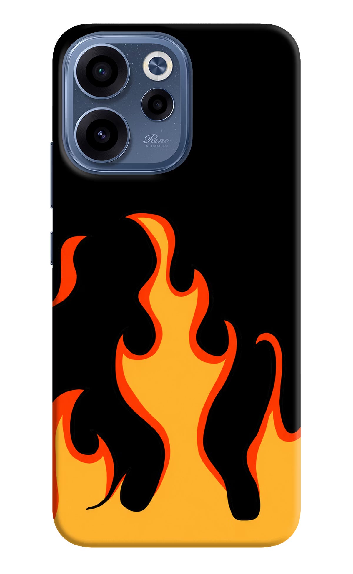Fired Up – Black Oppo Reno15c 5G Back Cover - Fired Up – Black Oppo Reno15c 5G Back Cover Fired Up – Black Oppo Reno15c 5G Back Cover