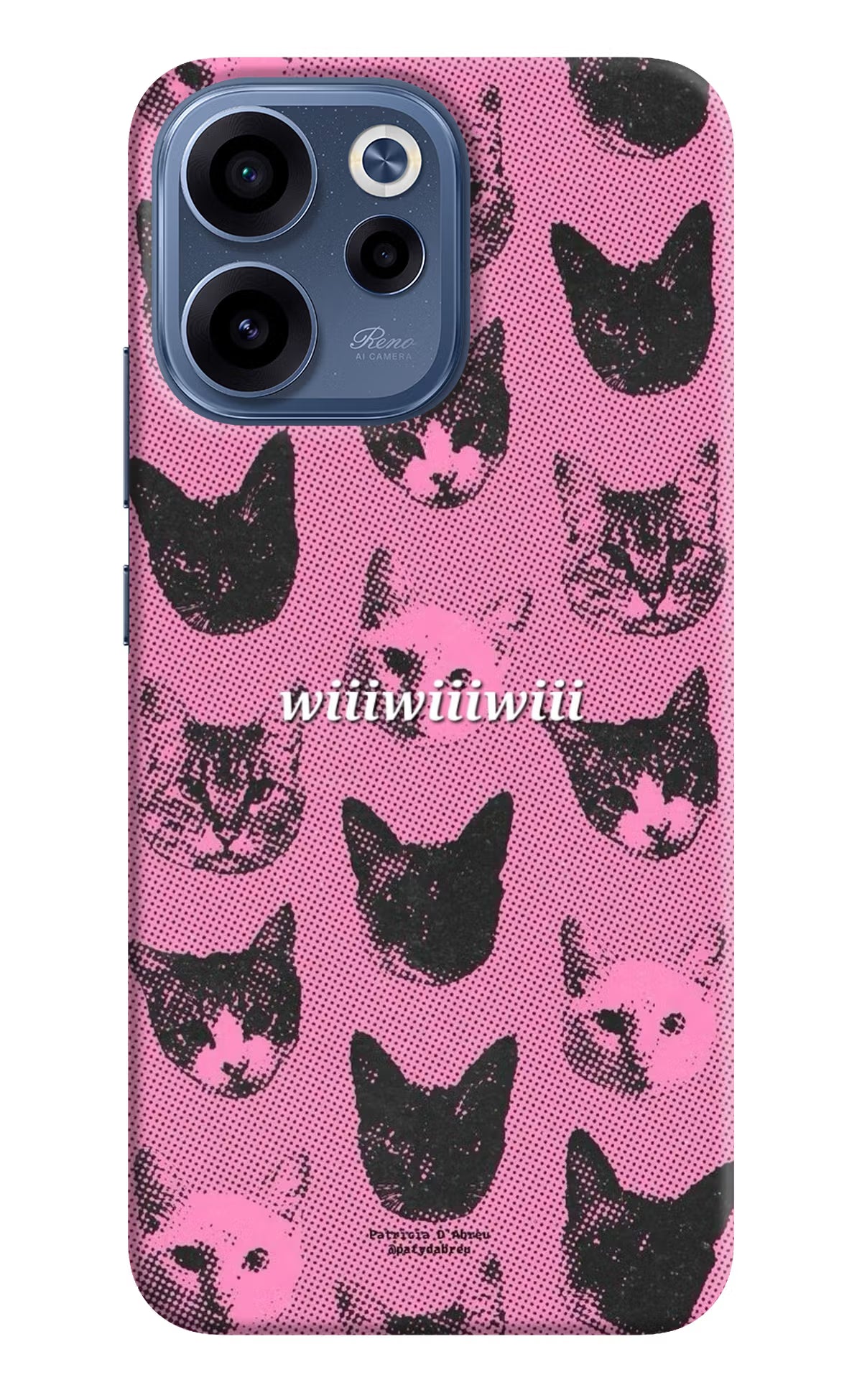 Pink Cats Oppo Reno15c 5G Back Cover - Pink Cats Oppo Reno15c 5G Back Cover Pink Cats Oppo Reno15c 5G Back Cover
