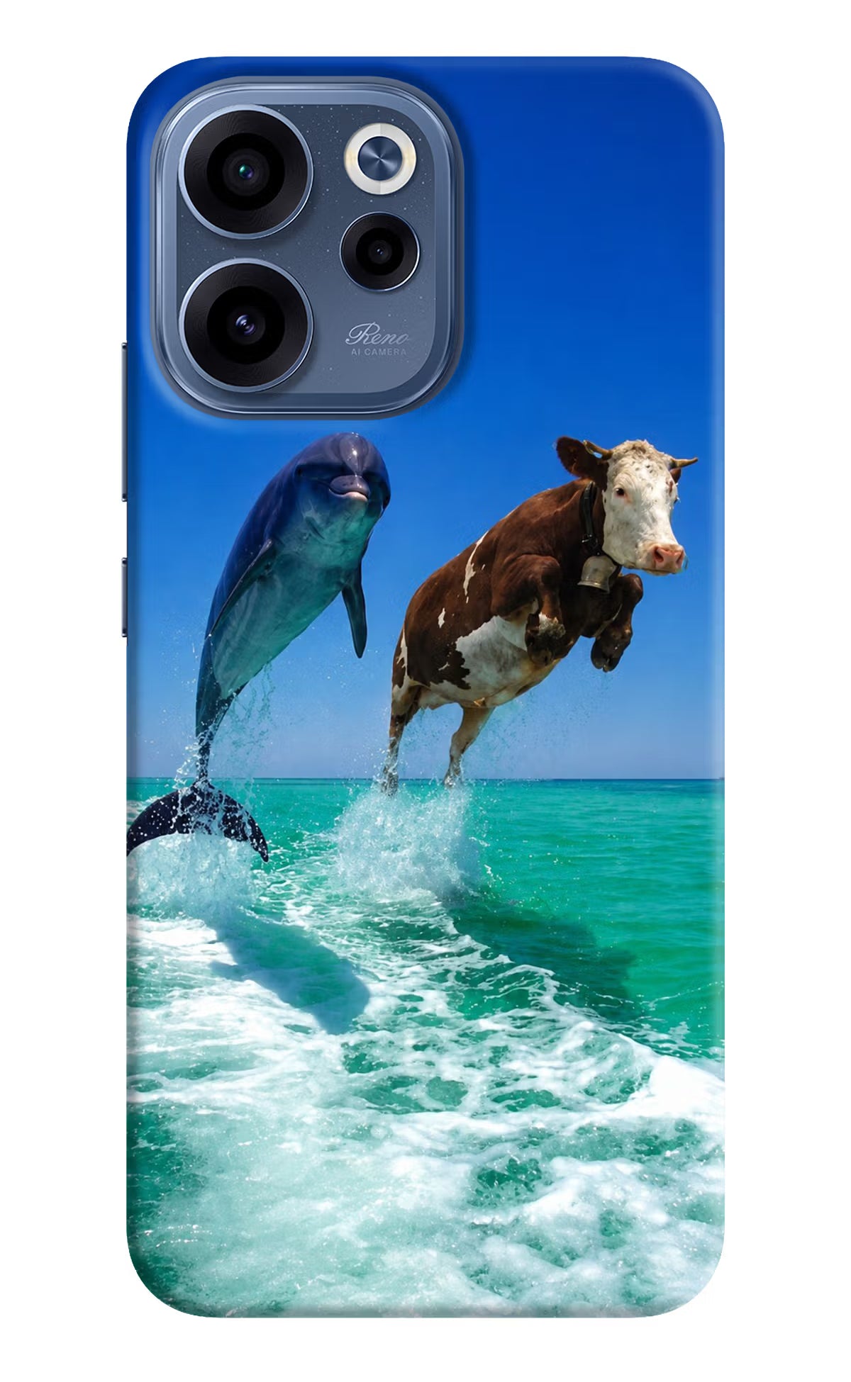 Dolphin vs Cow Oppo Reno15c 5G Back Cover - Dolphin vs Cow Oppo Reno15c 5G Back Cover Dolphin vs Cow Oppo Reno15c 5G Back Cover