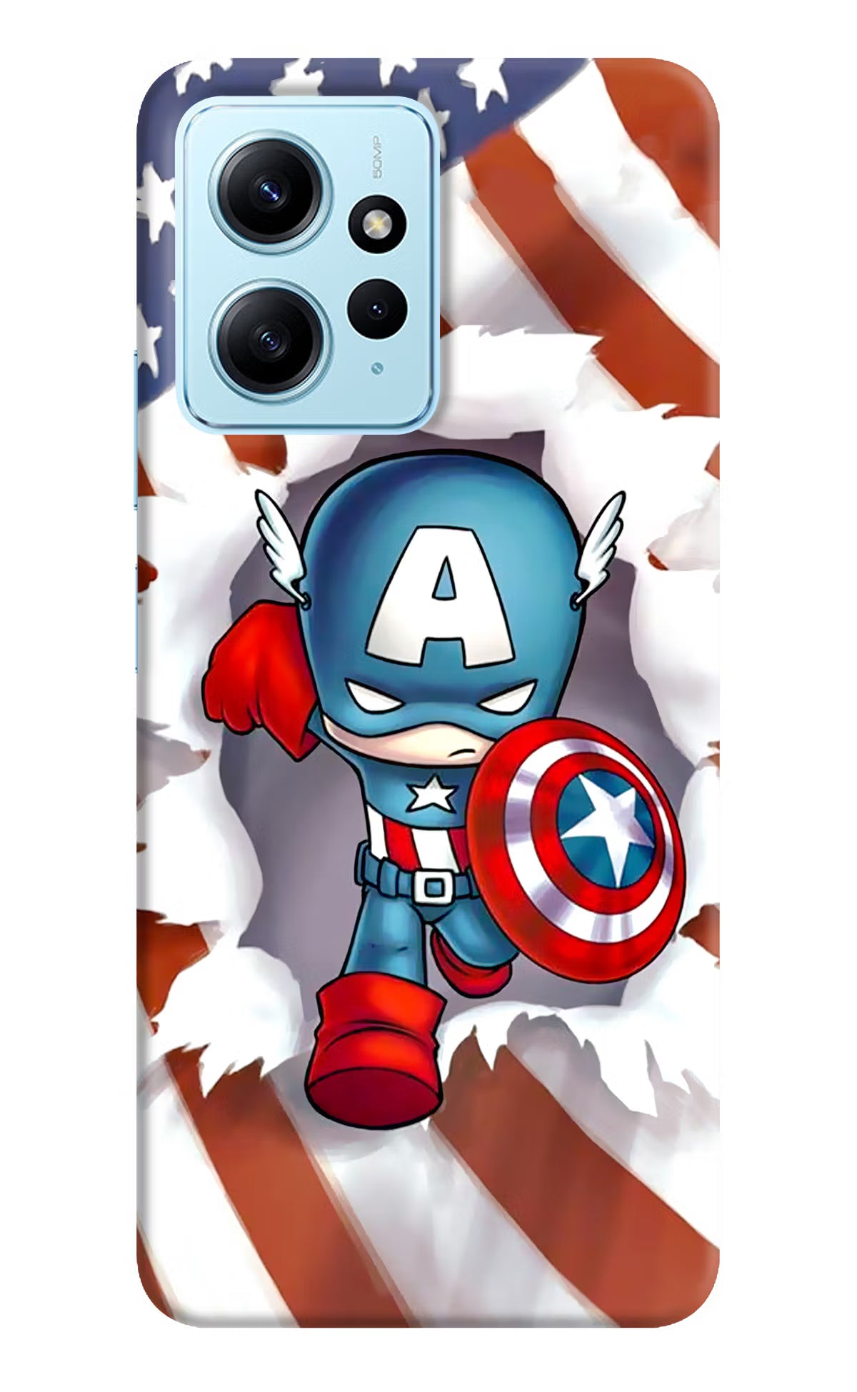 Captain America Redmi Note 12 4G Back Cover - Captain America Redmi Note 12 4G Back Cover Captain America Redmi Note 12 4G Back Cover