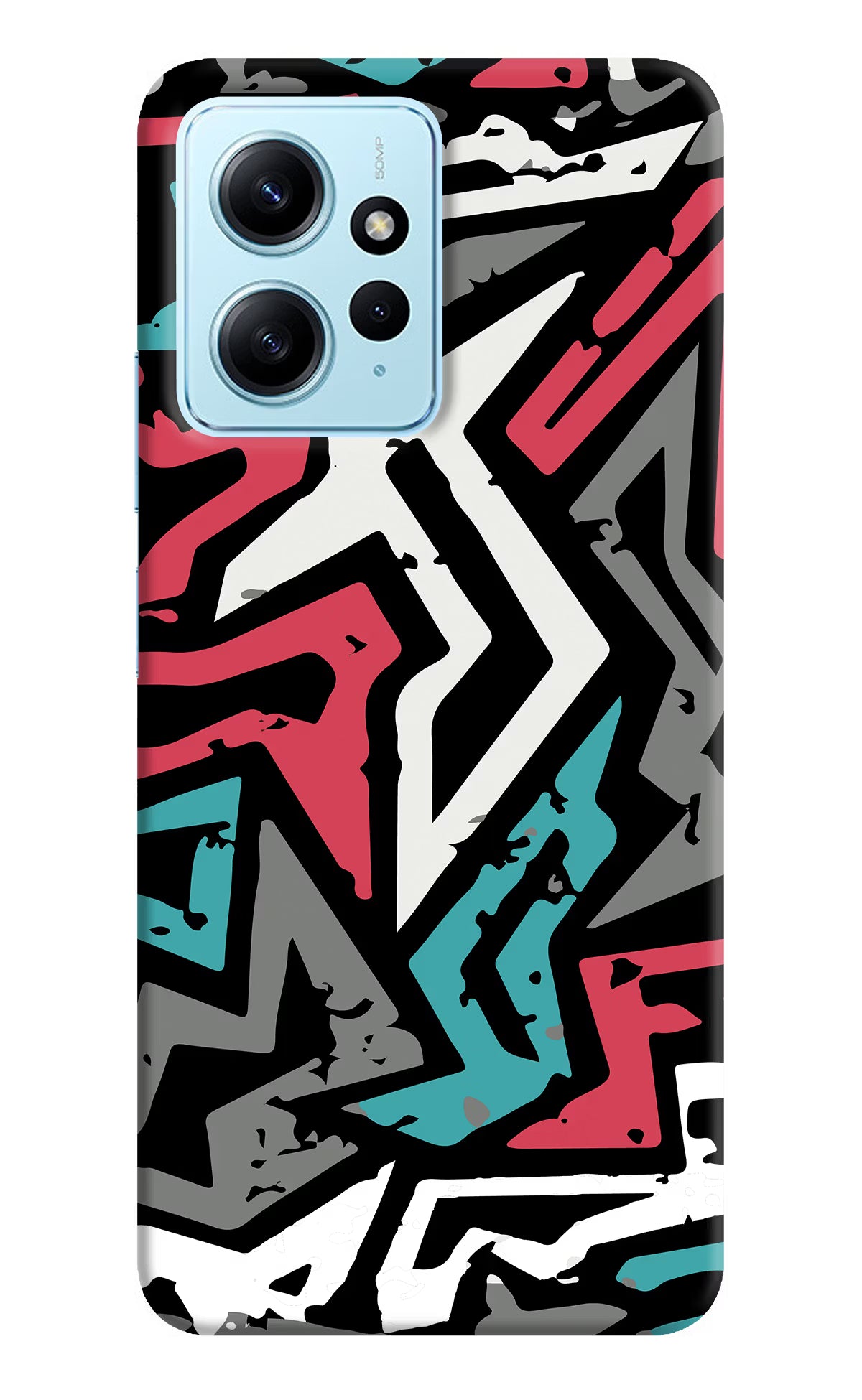 Geometric Graffiti Redmi Note 12 4G Back Cover - Geometric Graffiti Redmi Note 12 4G Back Cover Geometric Graffiti Redmi Note 12 4G Back Cover