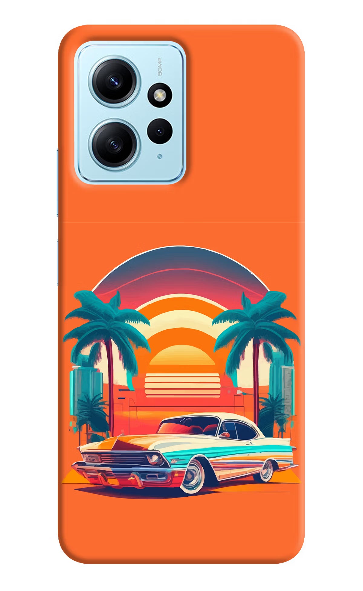 Palm Drive 80s Redmi Note 12 4G Back Cover - Palm Drive 80s Redmi Note 12 4G Back Cover Palm Drive 80s Redmi Note 12 4G Back Cover