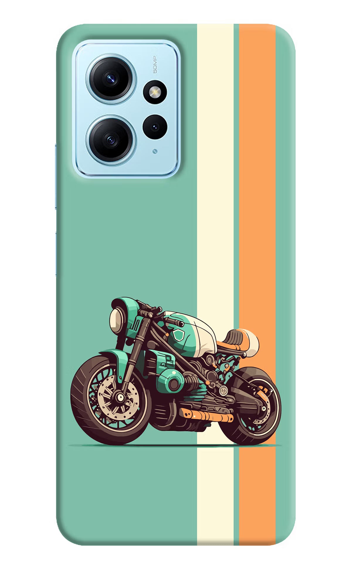 Striped Moto Drift Redmi Note 12 4G Back Cover - Striped Moto Drift Redmi Note 12 4G Back Cover Striped Moto Drift Redmi Note 12 4G Back Cover