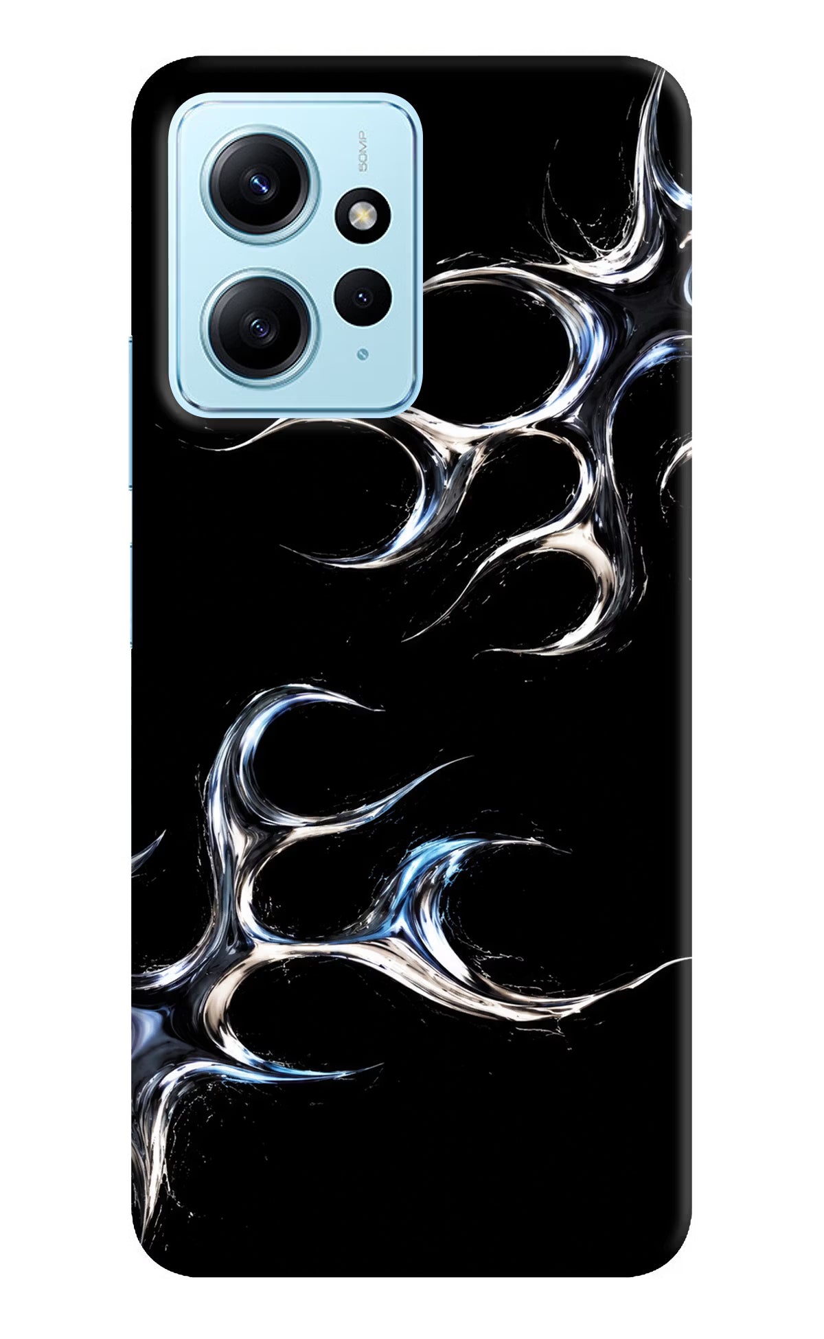 Chrome Tribal Redmi Note 12 4G Back Cover - Chrome Tribal Redmi Note 12 4G Back Cover Chrome Tribal Redmi Note 12 4G Back Cover